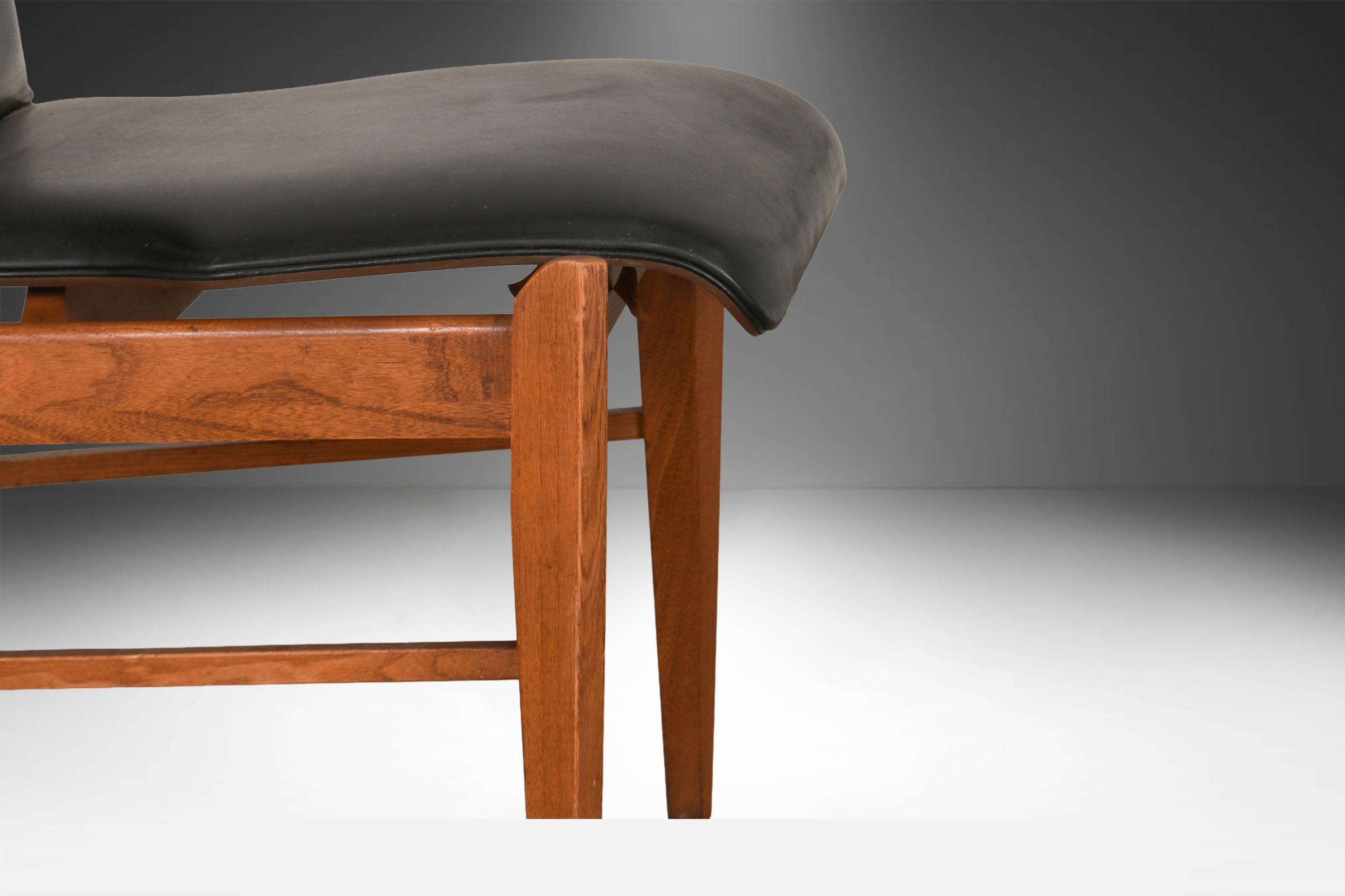 Sedie da pranzo con schienale alto scolpito di metà secolo Lane's prima edizione, set di 6 pezzi in vendita 2