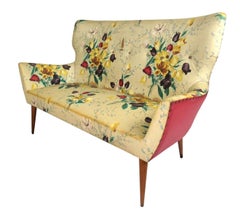 Mid-Century Sculpted Italian Loveseat