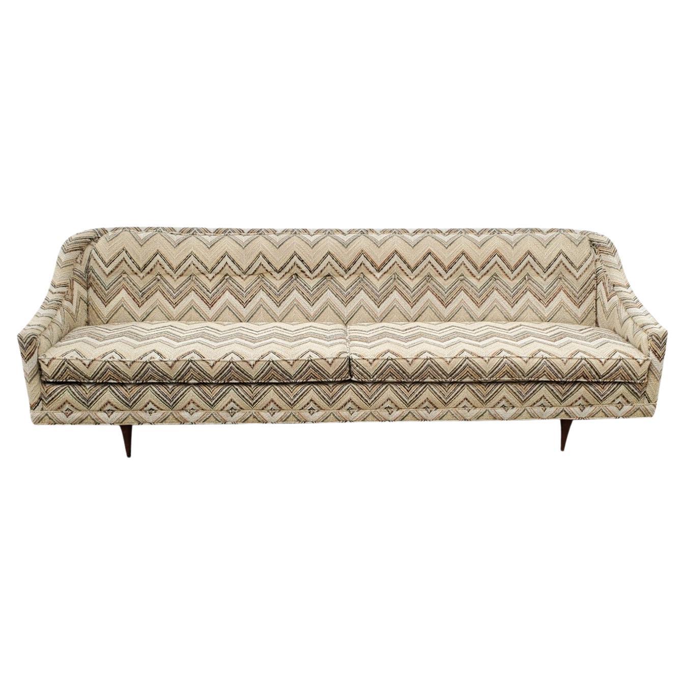 MidCentury Sculpted Gondola Sofa For Sale at 1stDibs