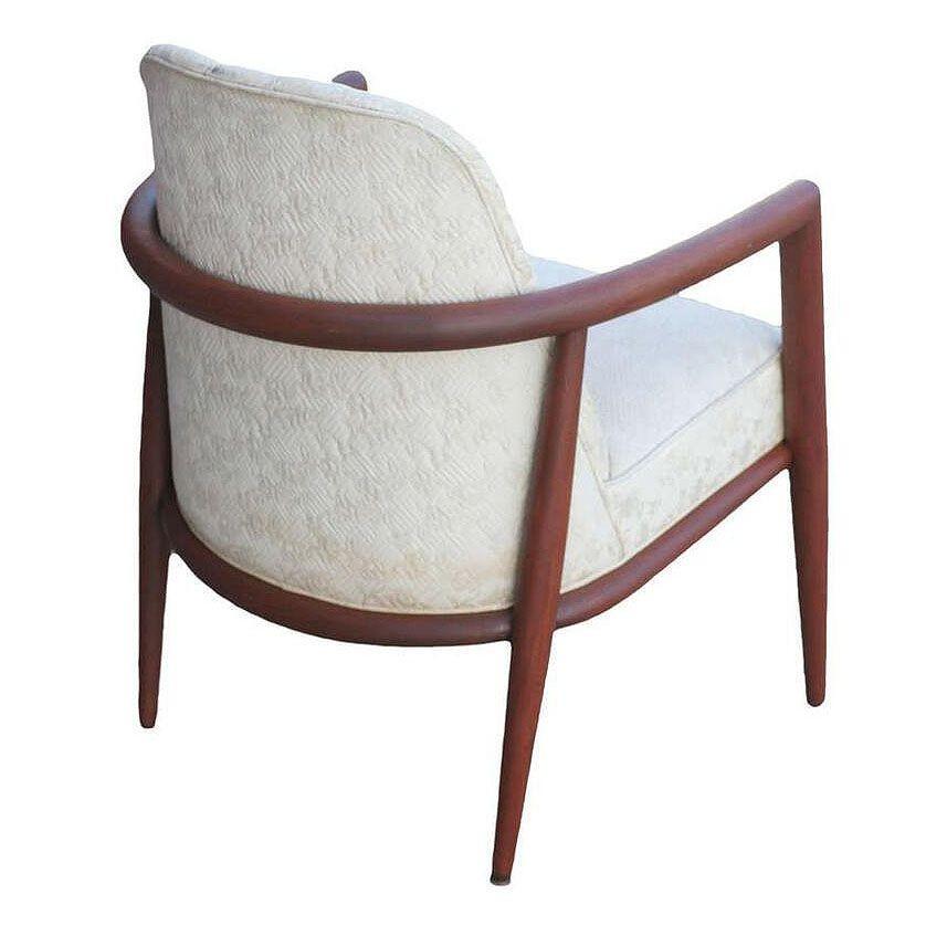 Milieu du XXe siècle Chaise d'appoint en teck sculpté du milieu du siècle dernier par T.H. Robsjohn-Gibbings Widdicomb en vente