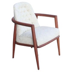 Mid-century Sculpted Teak Occasional Chair by T.H. Robsjohn-Gibbings Widdicomb