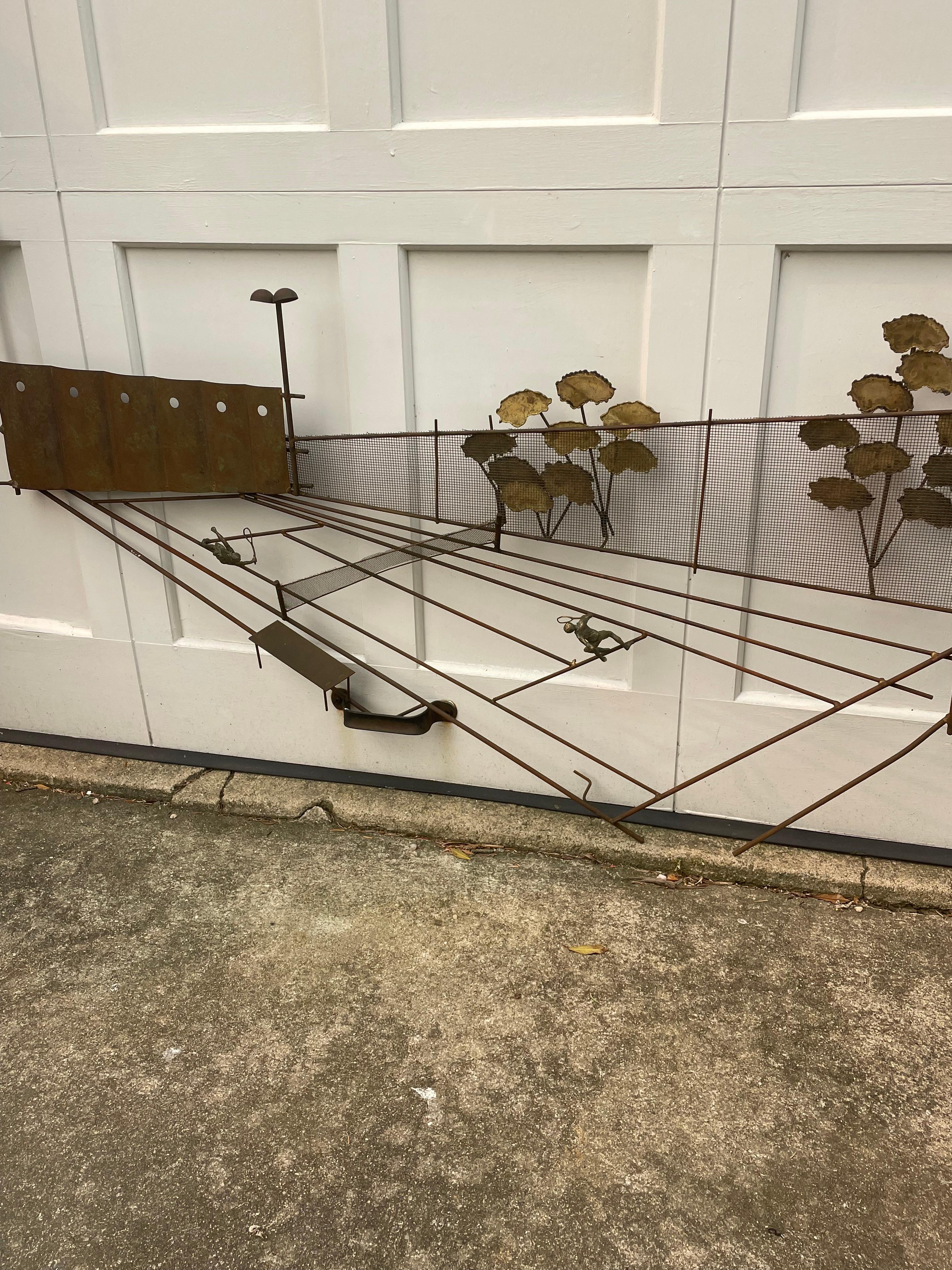 Mid Century Sculpted Three Dimensional Wall Art by C.Jere For Sale 5