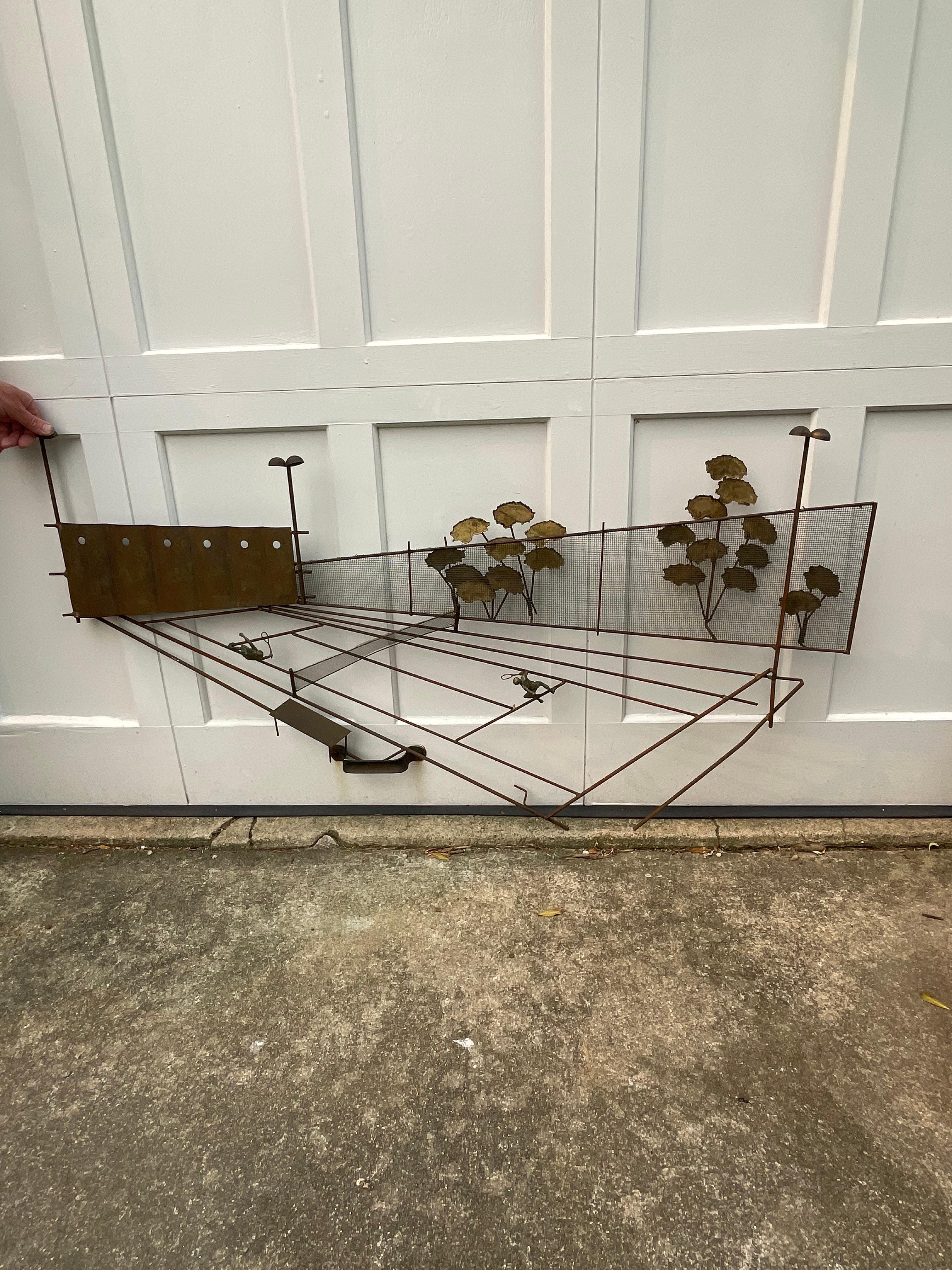 Mid Century Sculpted Three Dimensional Wall Art by C.Jere For Sale 8
