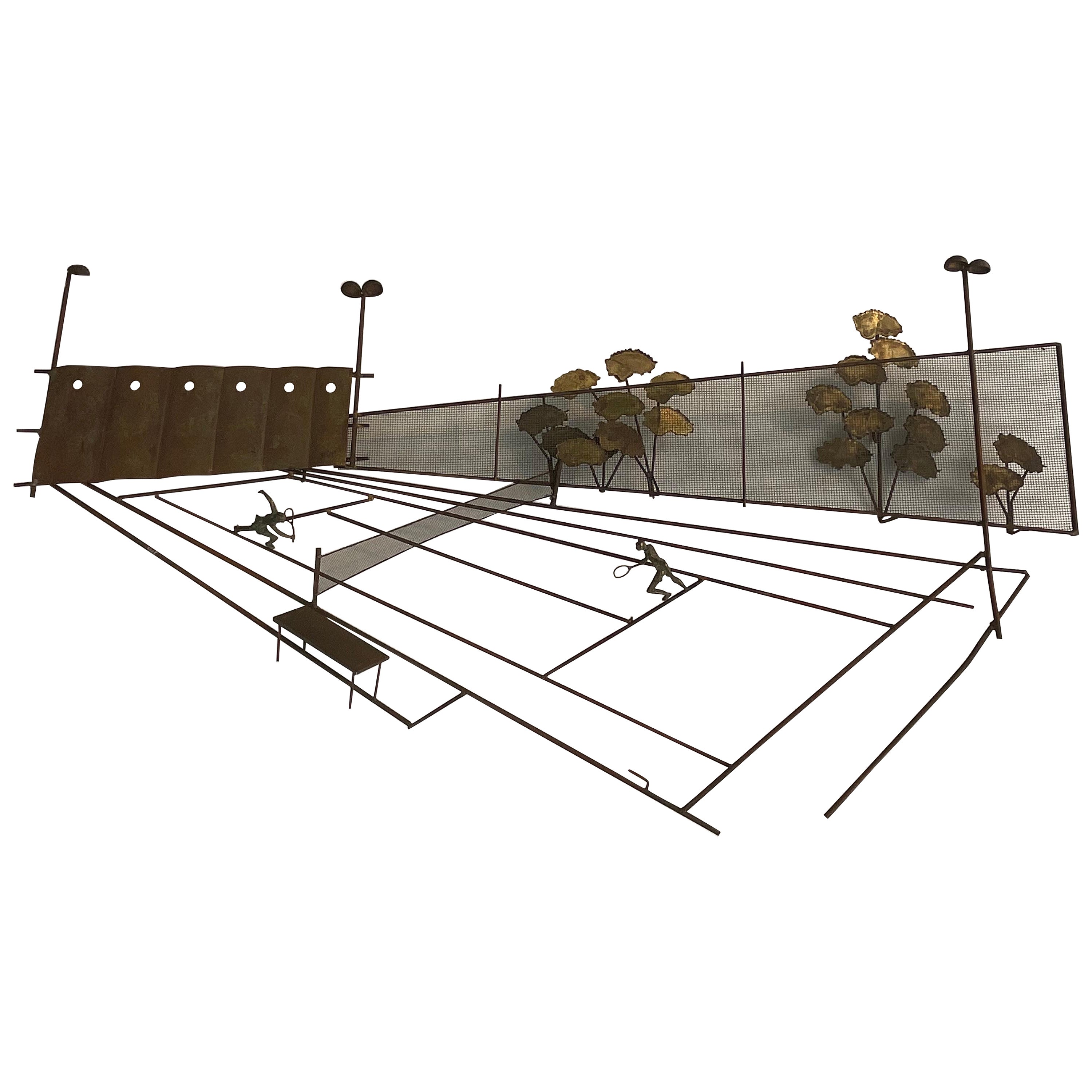 Art mural tridimensionnel sculpté du milieu du siècle dernier par C. Jere en vente
