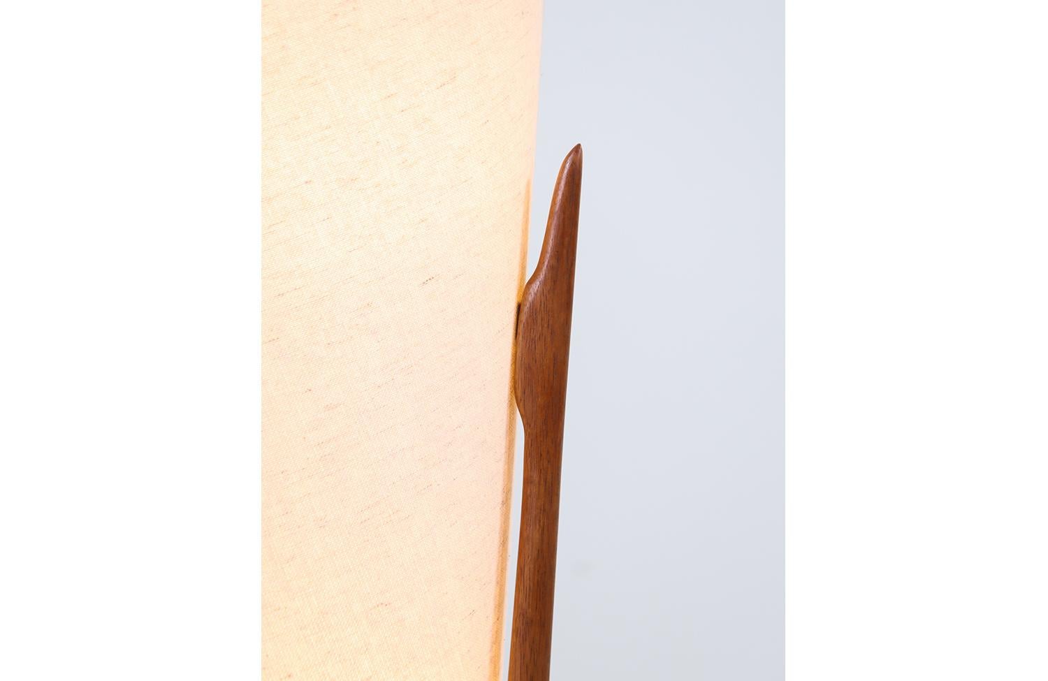 Mid-20th Century Mid-Century Sculpted Trident-Style Floor Lamp by John Keal for Modeline