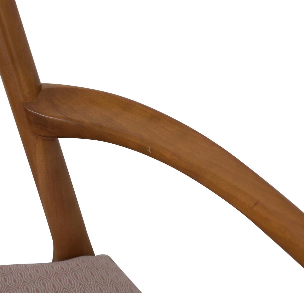 American Midcentury Sculpted Walnut Armchair Set by Bert England, Johnson Furniture