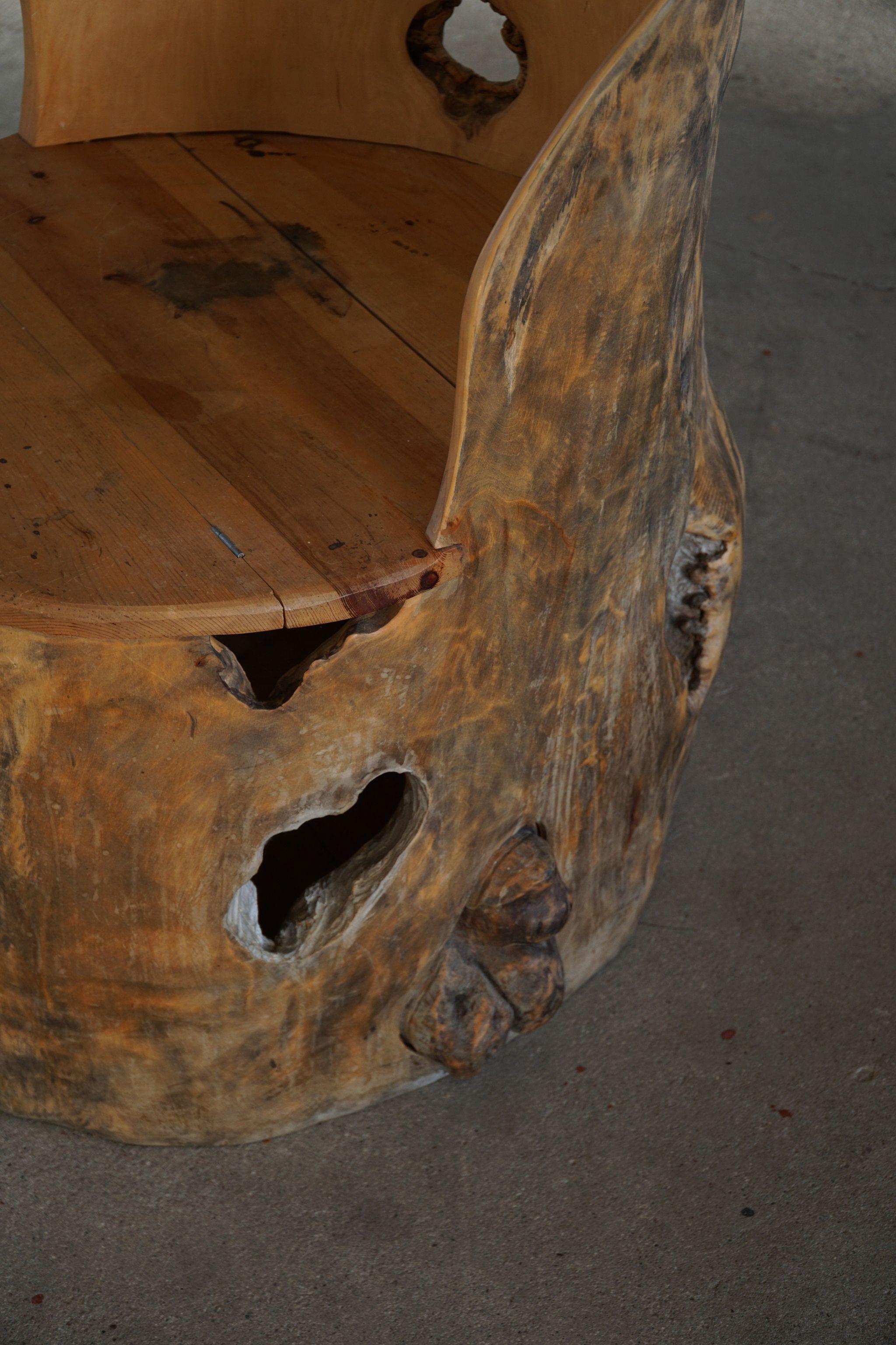 tree stump chair