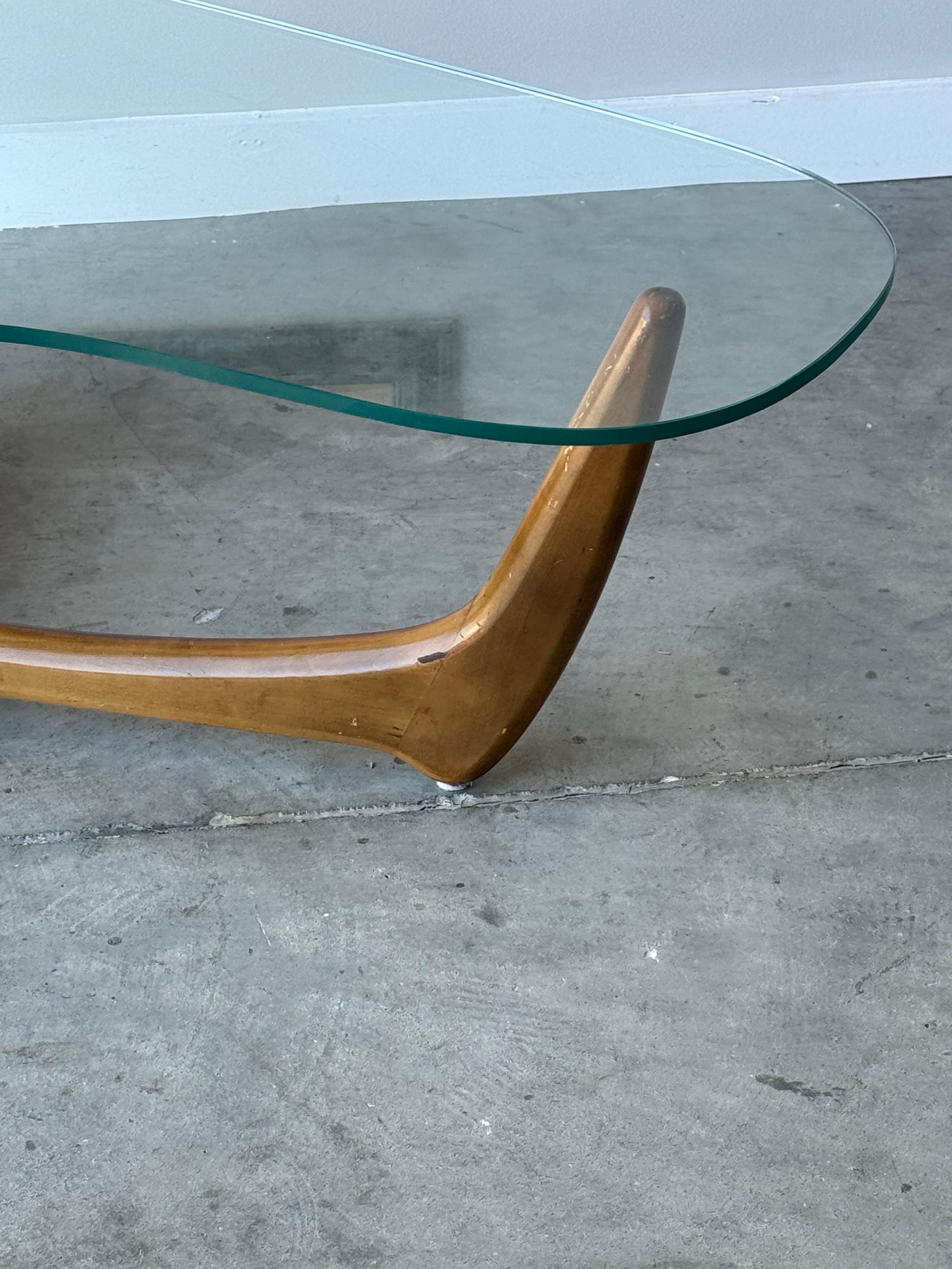 Mid-Century Sculptural Coffee Table with Planter 3