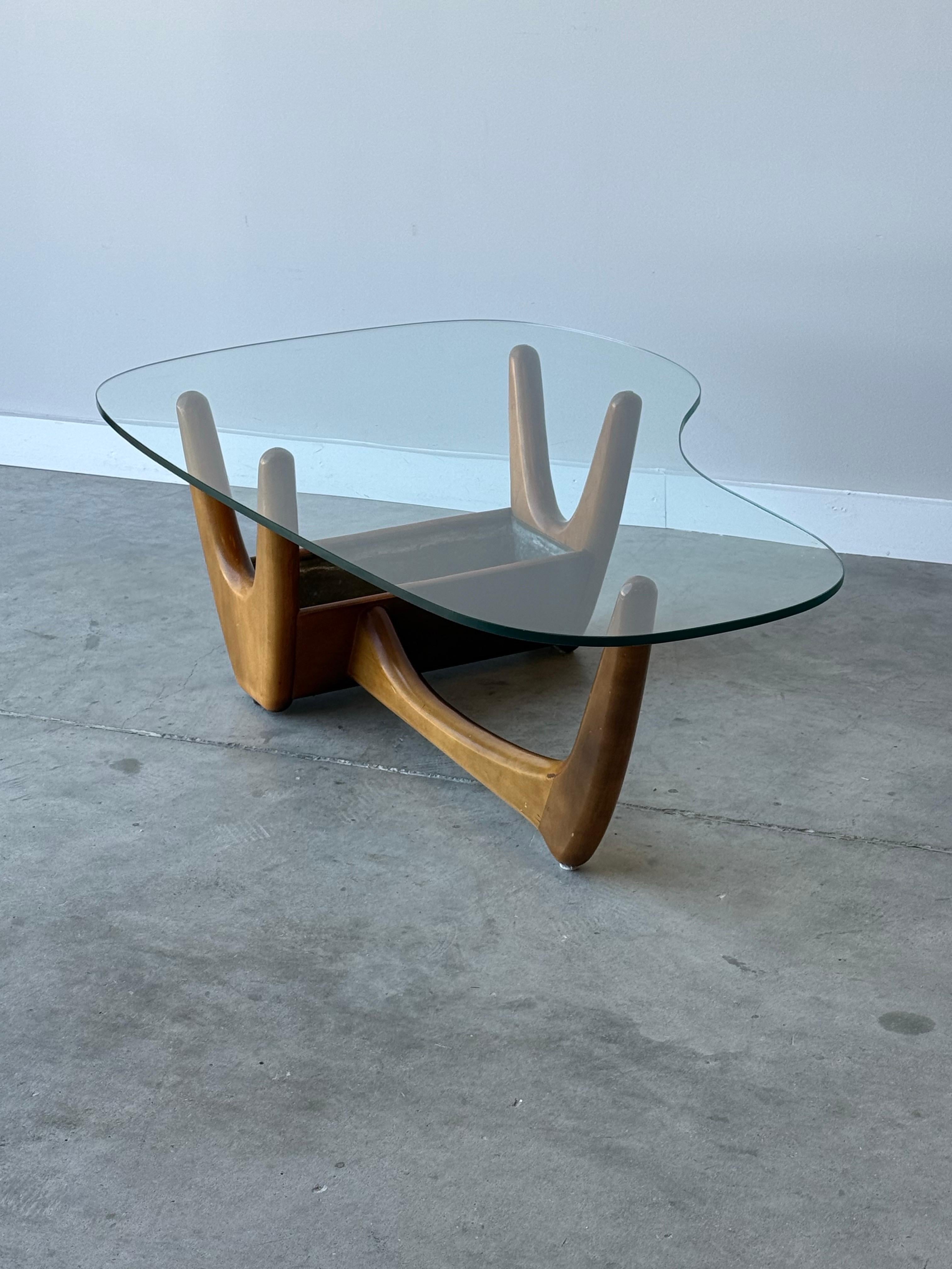 Mid-Century Modern Mid-Century Sculptural Coffee Table with Planter