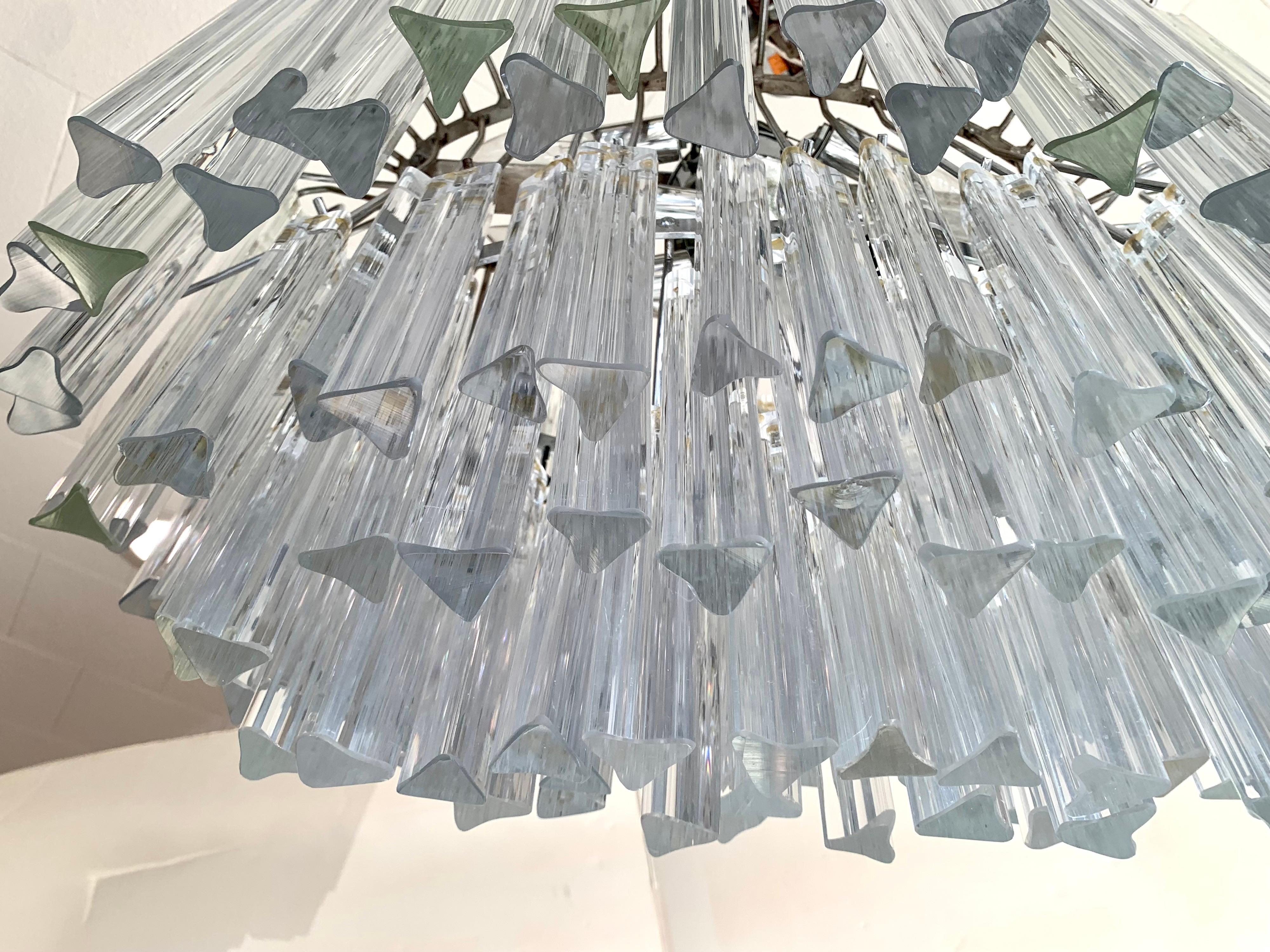 Skulpturaler geschwungener Kammer-Kronleuchter aus Muranoglas aus der Mitte des Jahrhunderts im Zustand „Gut“ im Angebot in West Hartford, CT