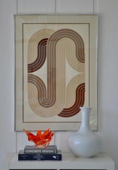 Mid-Century Sculptural Hand Blown Glass Bowl