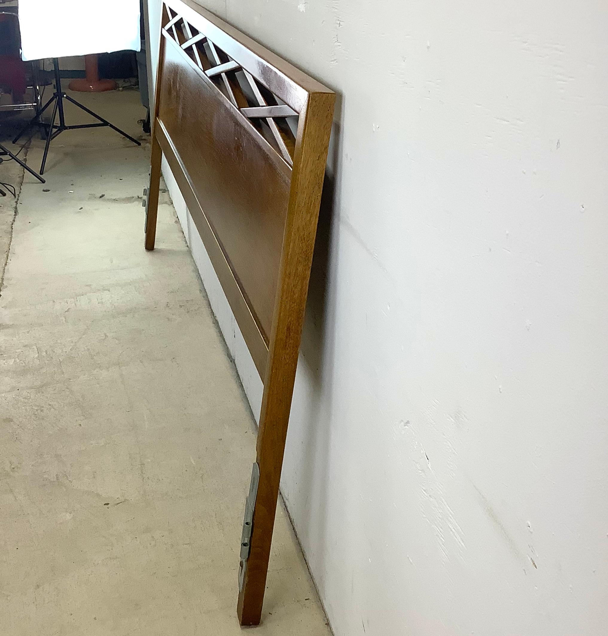 Mid-Century Sculptural Headboard - King For Sale 3