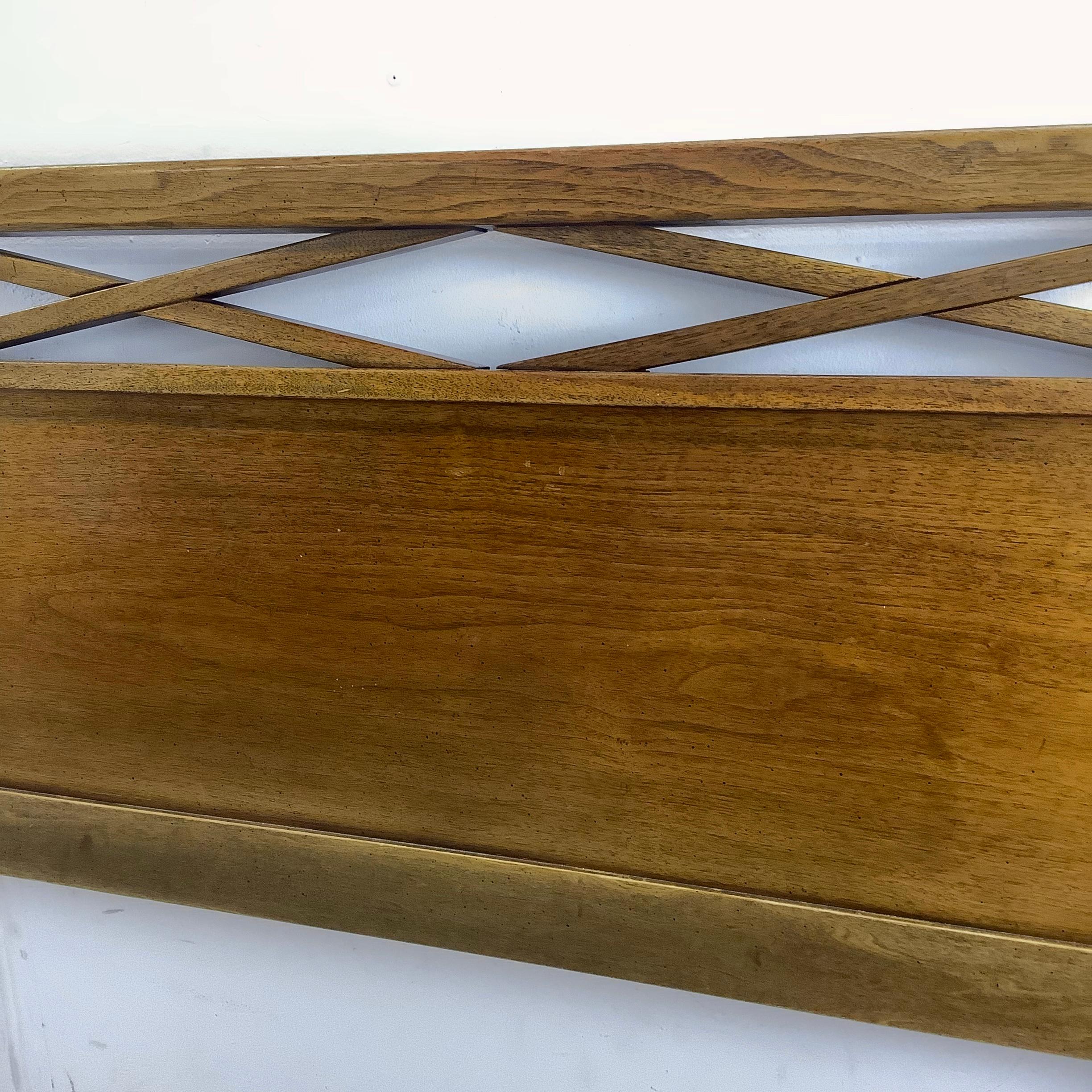 Mid-Century Sculptural Headboard - King For Sale 7