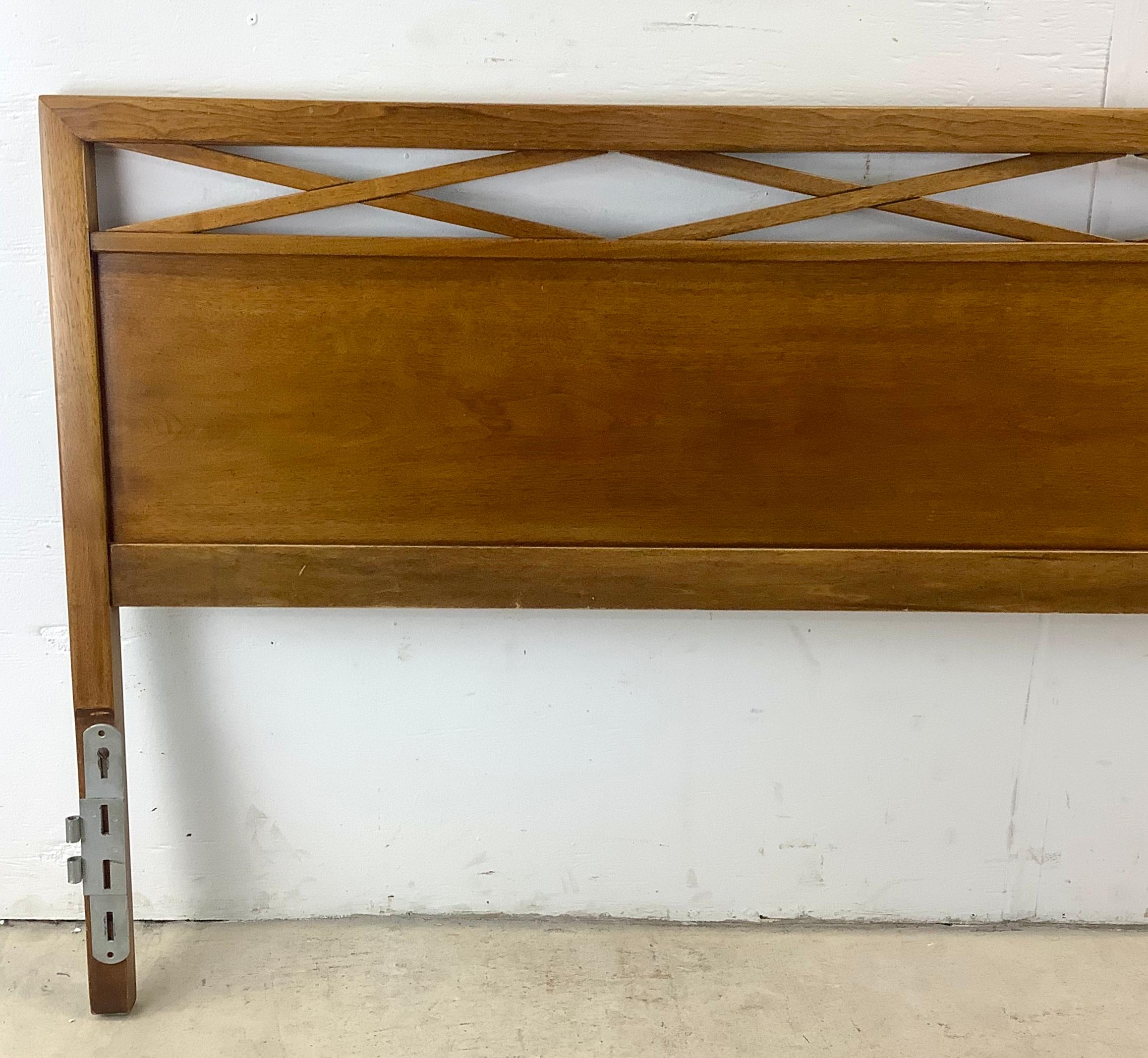 Mid-Century Sculptural Headboard - King For Sale 11