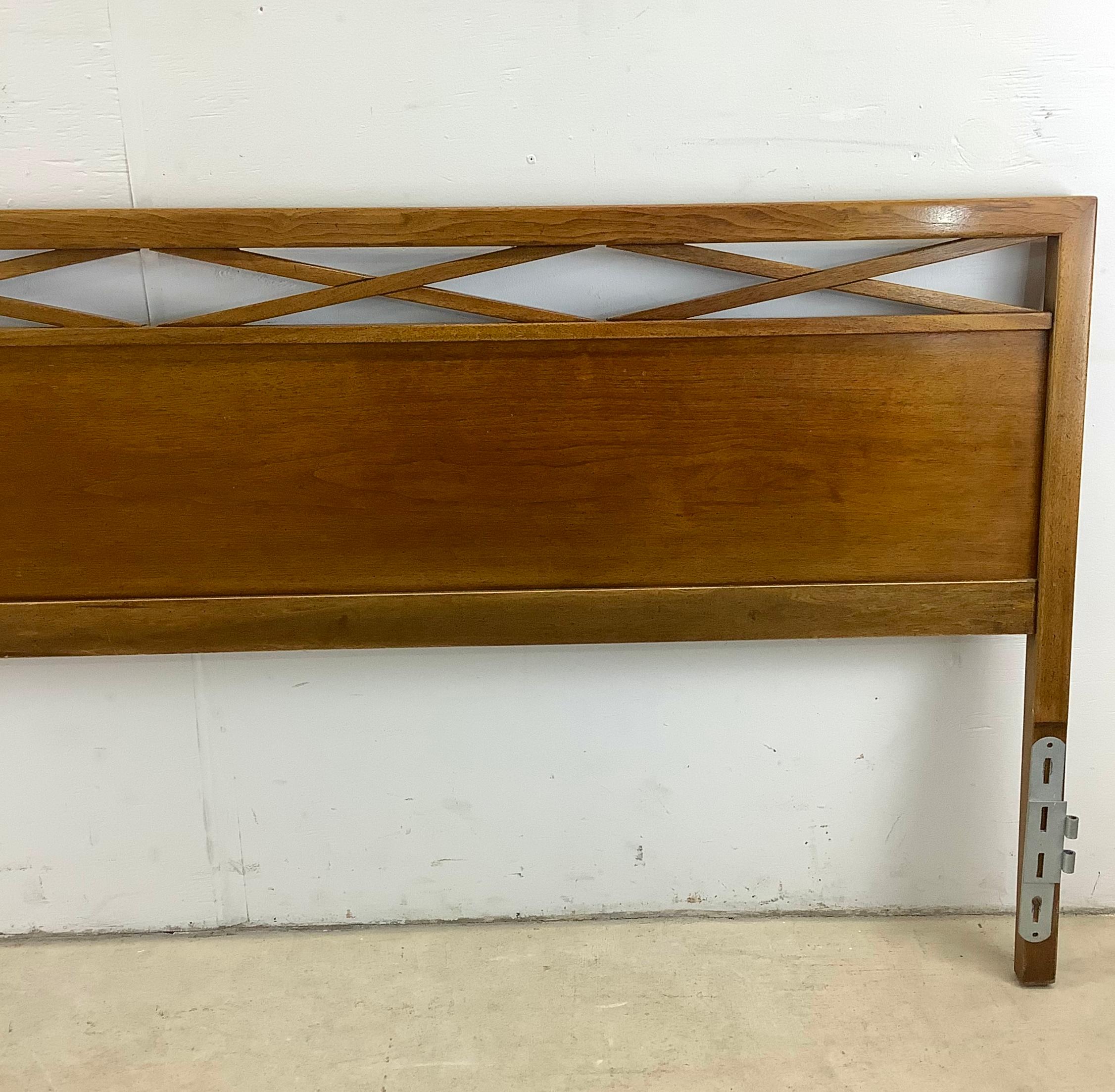 Unknown Mid-Century Sculptural Headboard - King For Sale