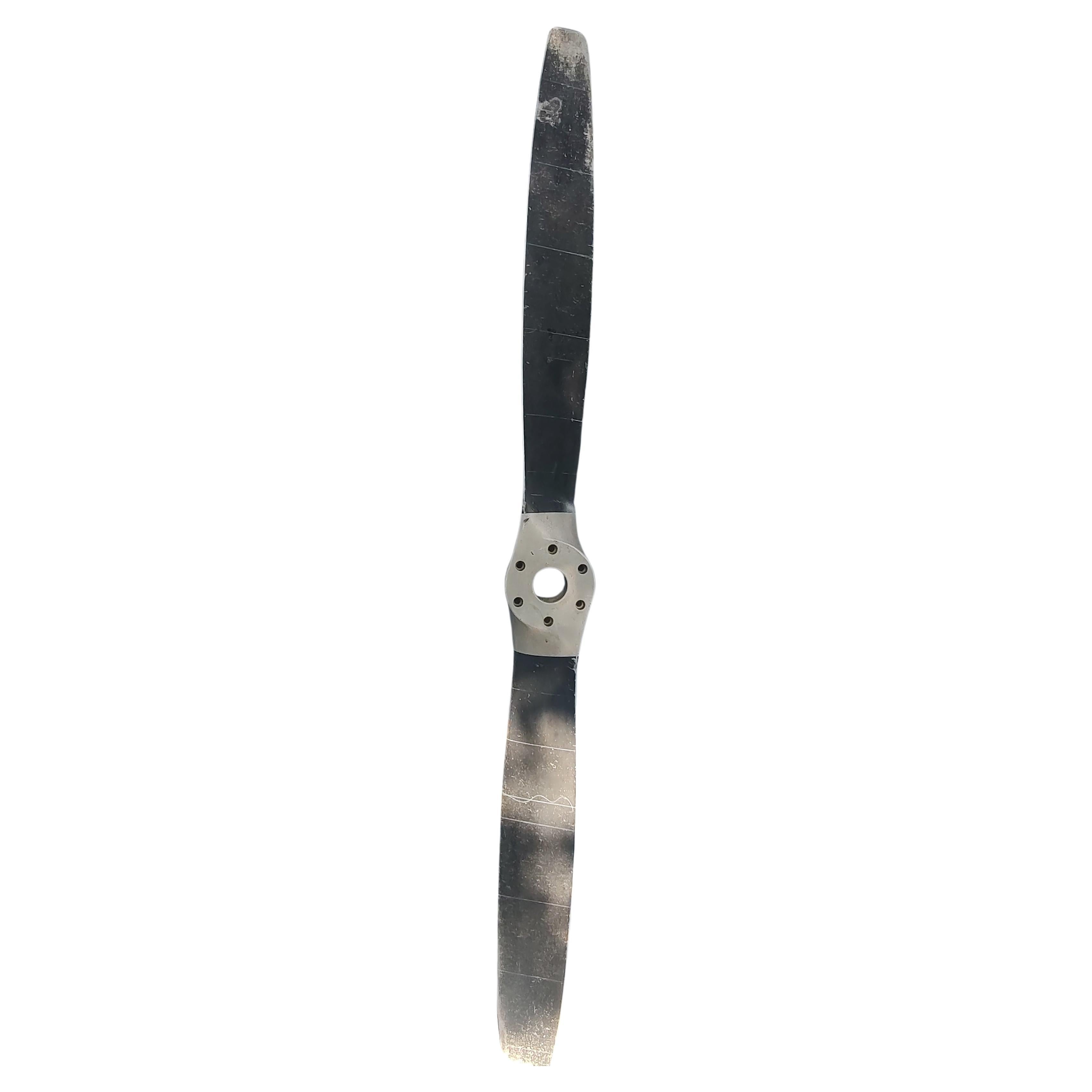 American Mid Century Sculptural Heavy Duty Aluminum Airplane Propeller C1960 Sensenich Co For Sale