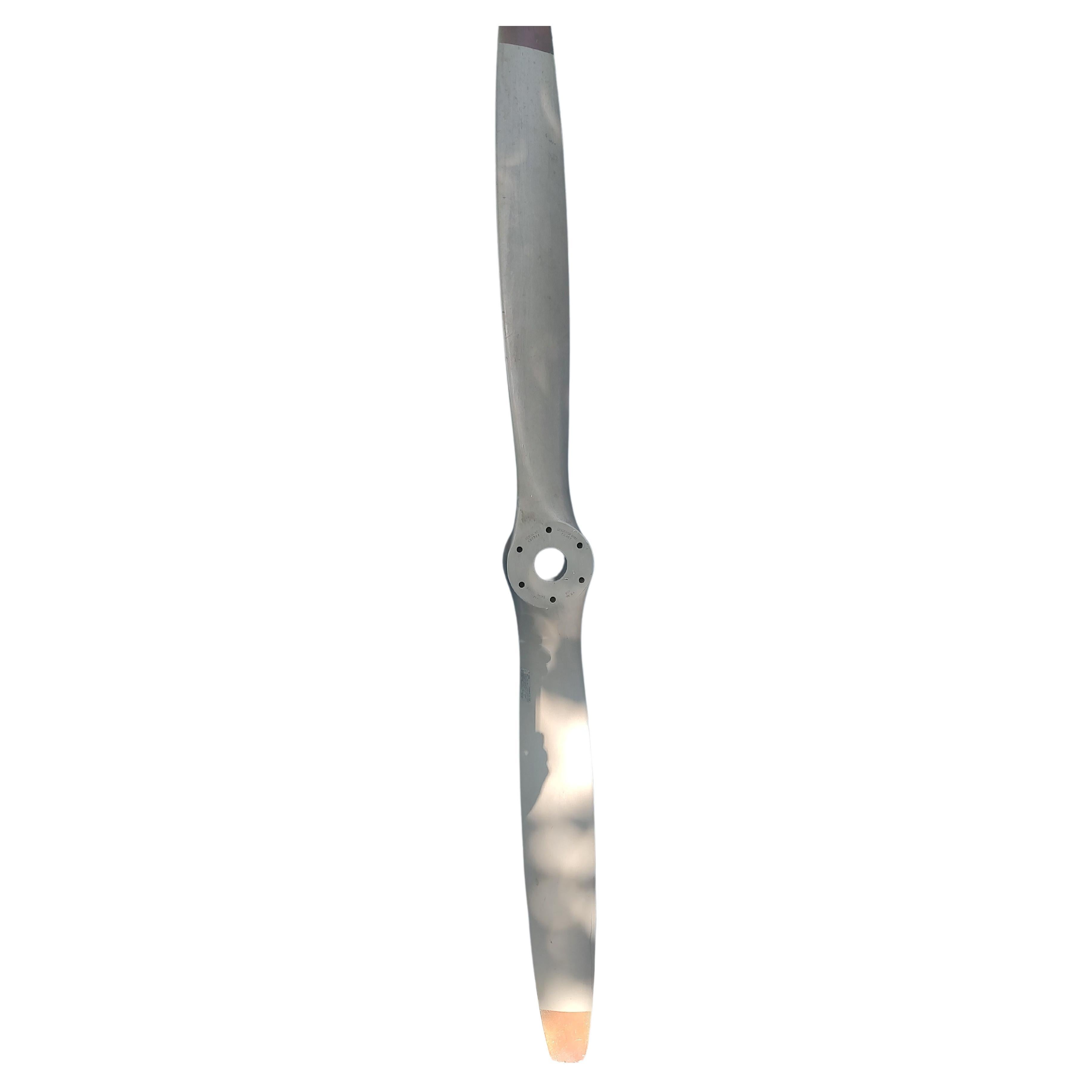 Mid Century Sculptural Heavy Duty Aluminum Airplane Propeller C1960 Sensenich Co For Sale 2