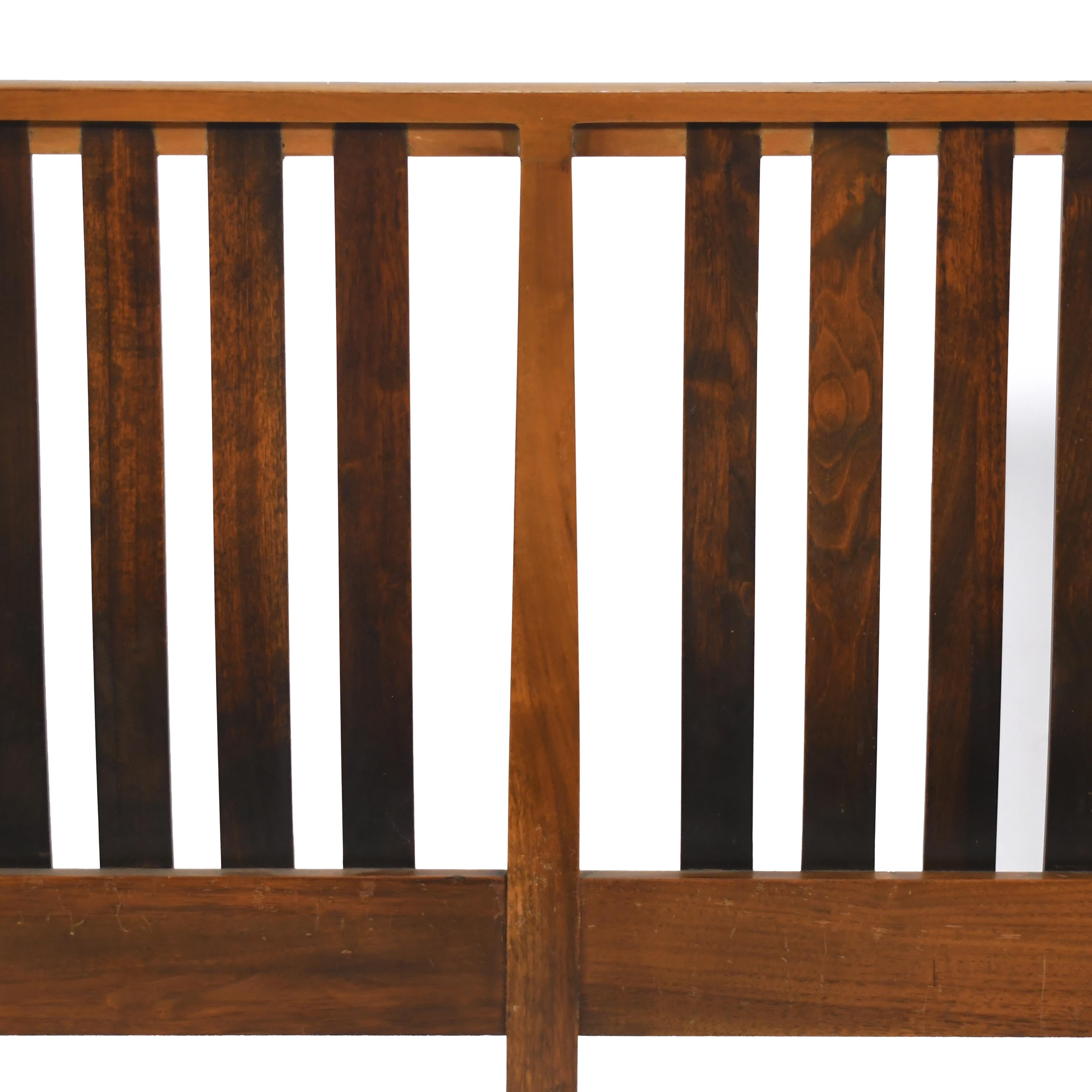 Mid-Century Sculptural King Size Headboard In Good Condition For Sale In Highland, IN