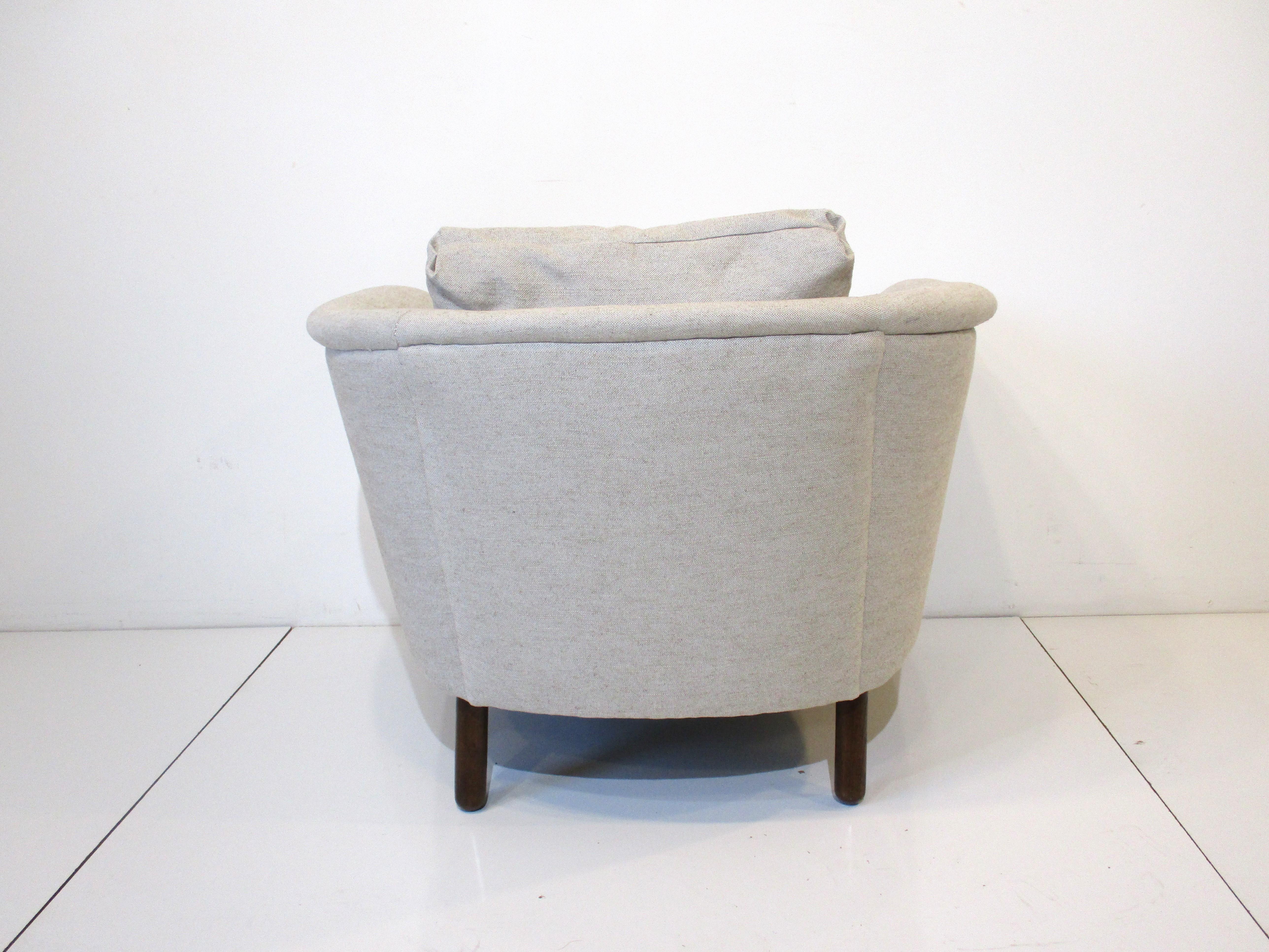 Upholstery Mid Century Sculptural Lounge Chair in the style of Adrian Pearsall