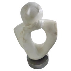 Mid-Century Sculptural Marble Abstract Interpretation of a Figure