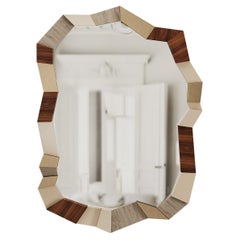 Mid-Century Sculptural Taccato Mirror by Mavo Atelier, Handcrafted in Portugal