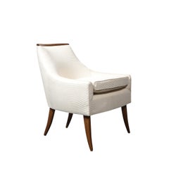 Mid-Century Sculptural & Tapered Lounge Chairs in Walnut By Adrian Pearsall