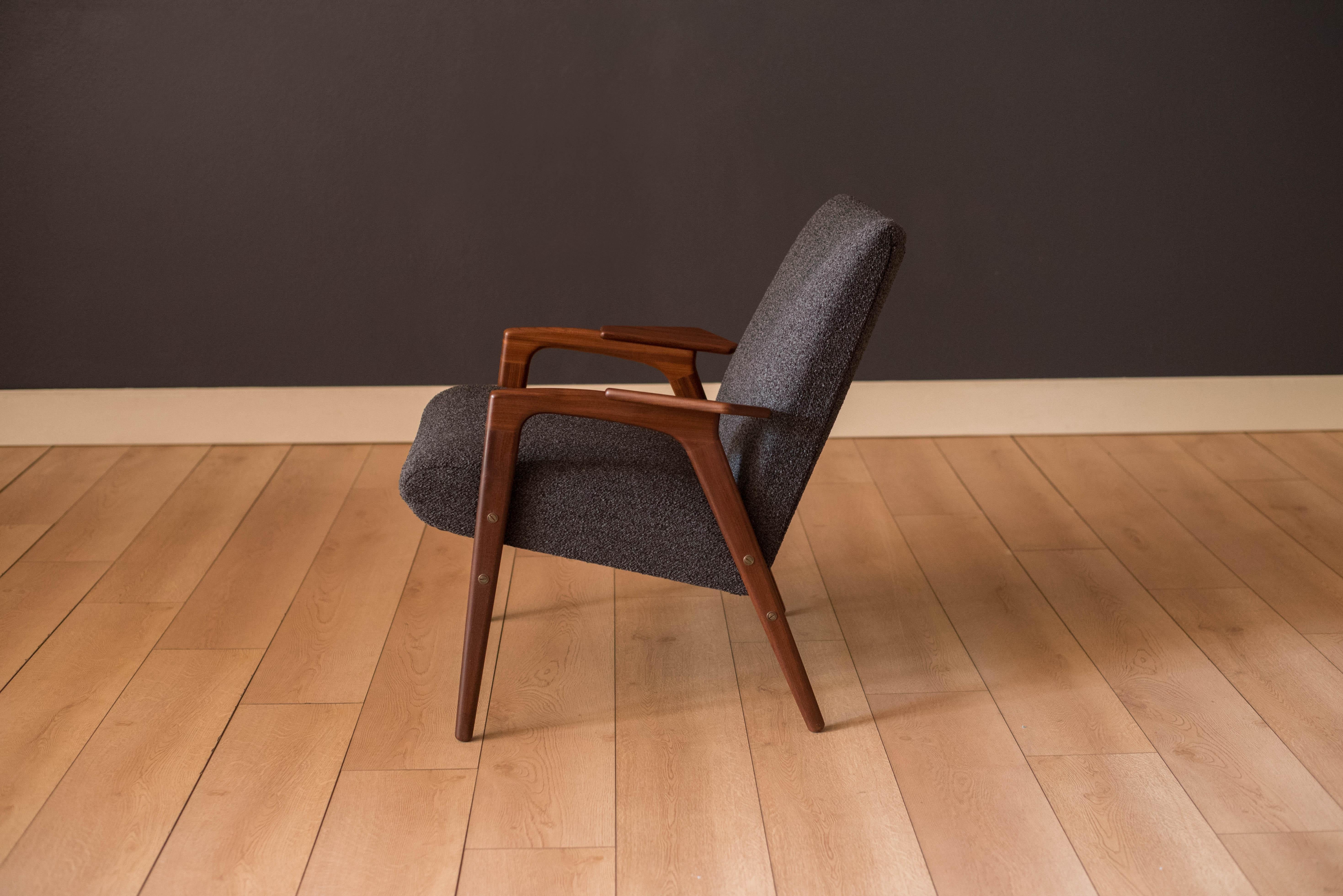 Scandinavian Modern Mid Century Sculptural Teak Lounge Chair by Yngve Ekström for Pastoe