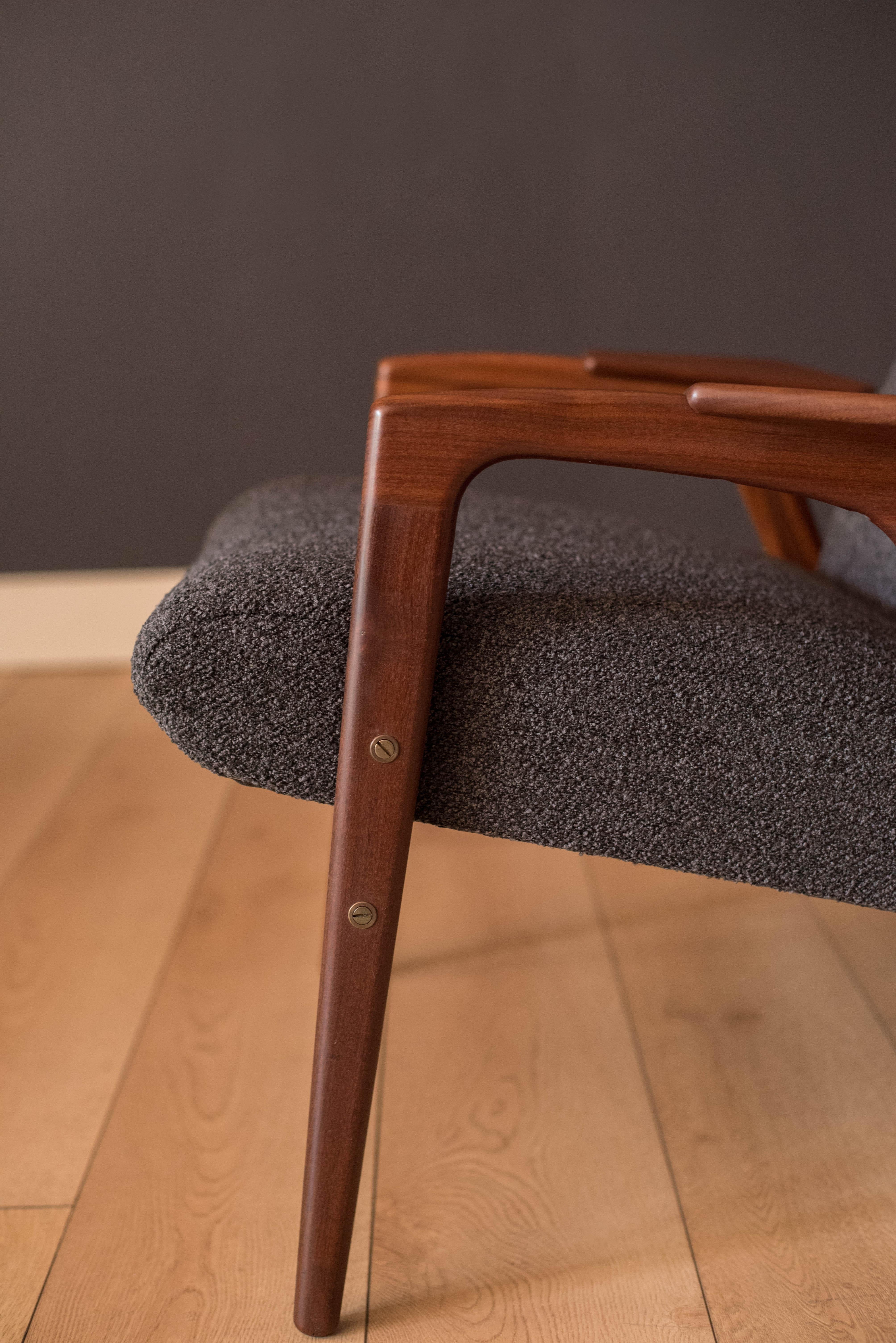 Mid Century Sculptural Teak Lounge Chair by Yngve Ekström for Pastoe 3
