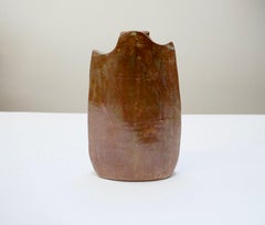 Mid-Century Sculptural Terracotta Vase, France