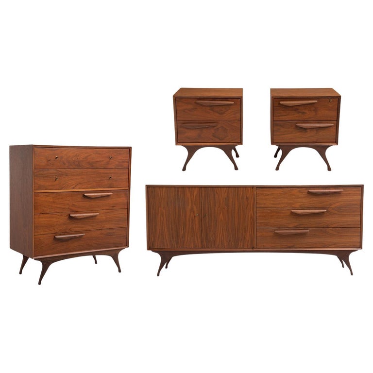 mid century modern dresser and nightstand set WAMPAT 3 Pcs Bedroom Set,Mid Century Dresser And Nightstand Sets For Bedroom, Night Stand Set Of 2, Modern Dresser - Bed Bath & Beyond