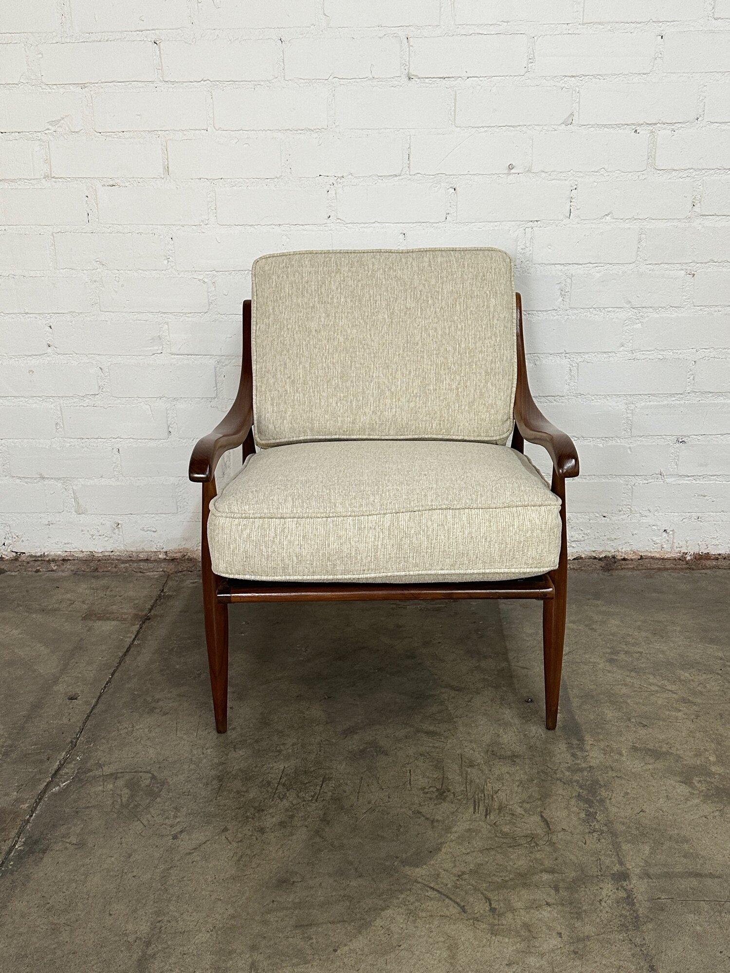 Mid-Century Modern Mid Century Sculptural Wood Lounge Chair For Sale