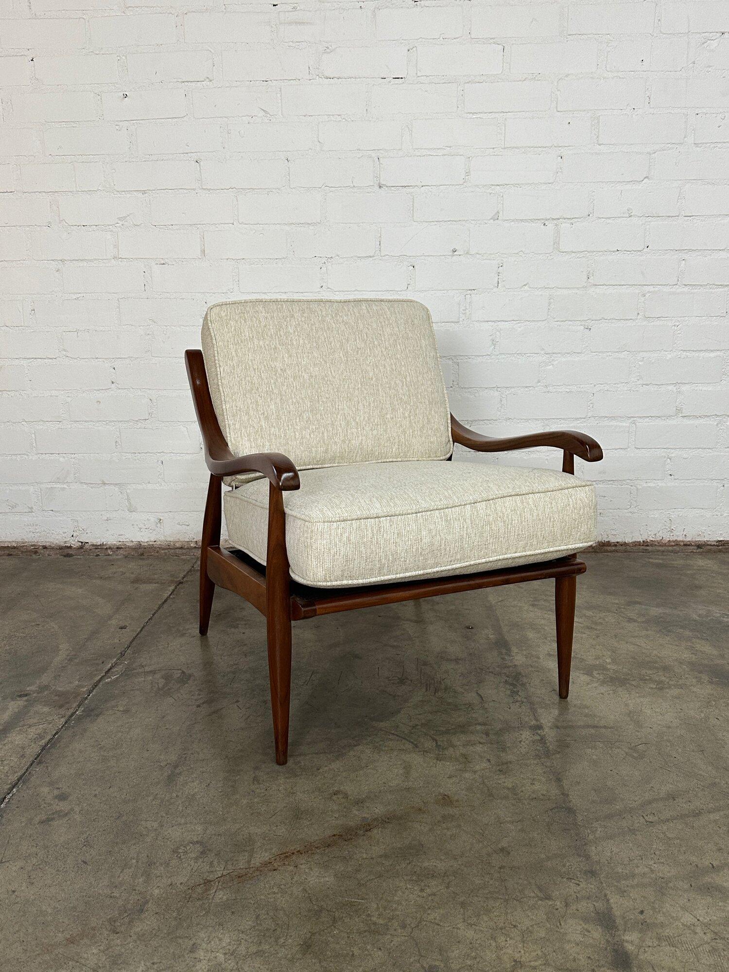 Mid-20th Century Mid Century Sculptural Wood Lounge Chair For Sale