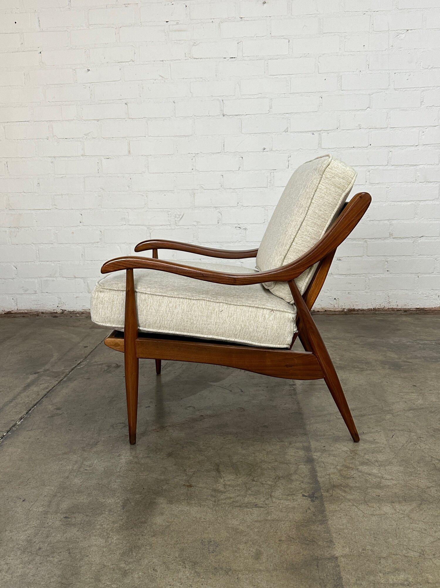 Mid Century Sculptural Wood Lounge Chair For Sale 1