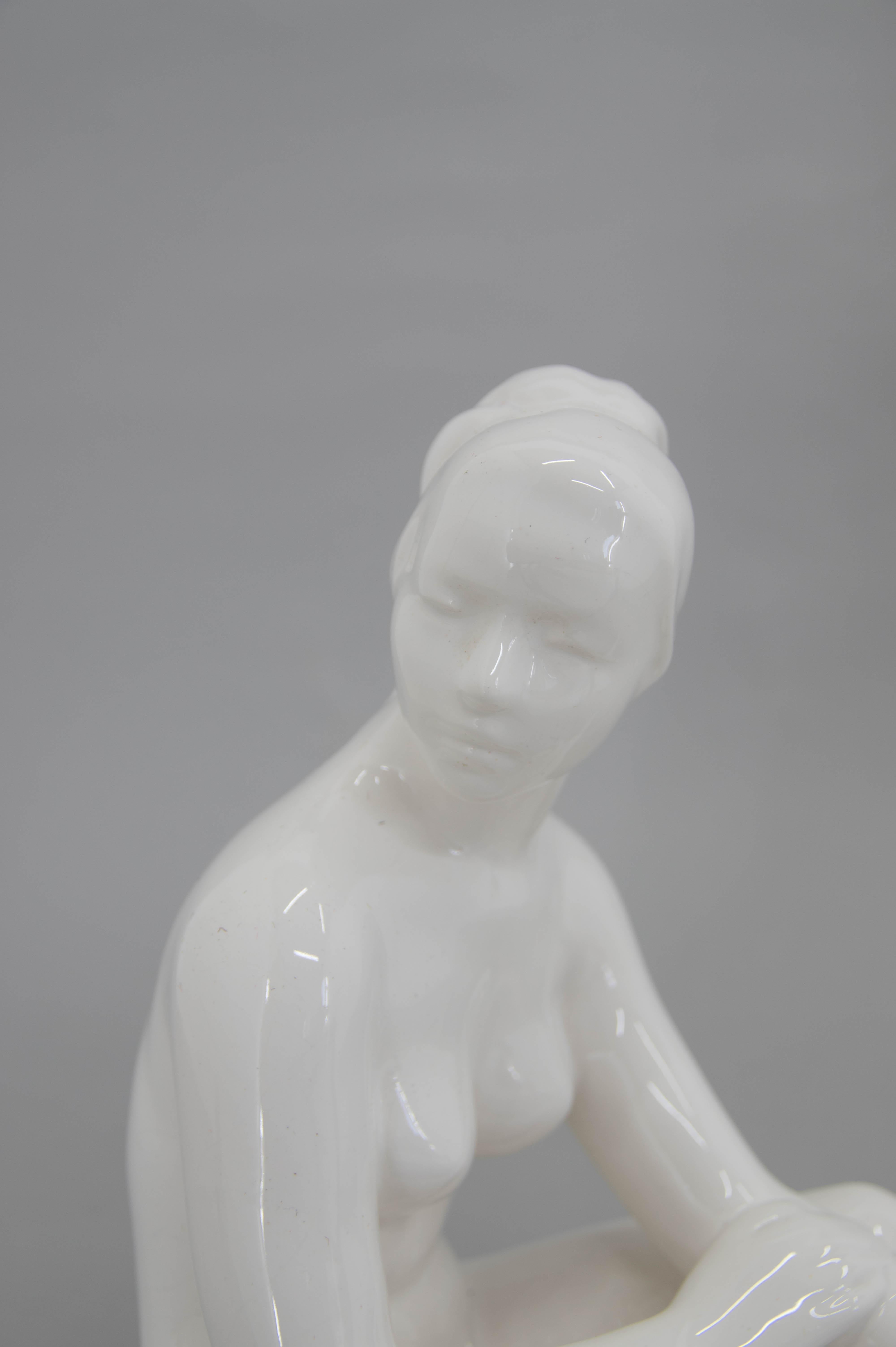 Ceramic Mid-Century Sculpture Attributed to Bohumil Kokrda, 1960s For Sale