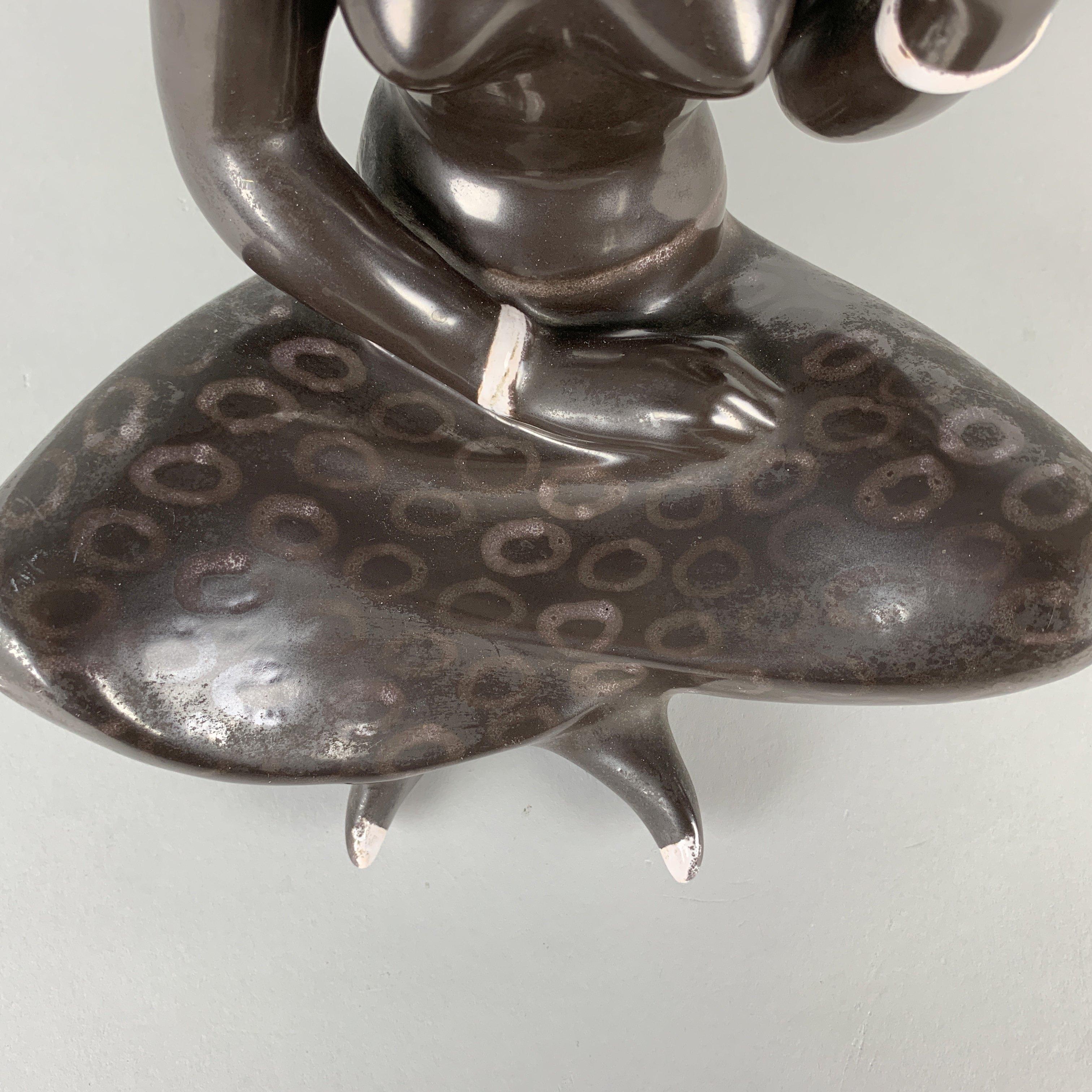 Midcentury Sculpture by Jitka Forejtova for Keramos, 1960s For Sale 1
