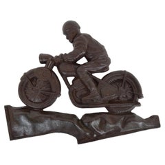 Mid-Century Sculpture of Cast Iron/Motorcycle Jawa, circa 1950's