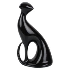 Mid-Century Sculpture of Cat/ Royal Dux, 1960s