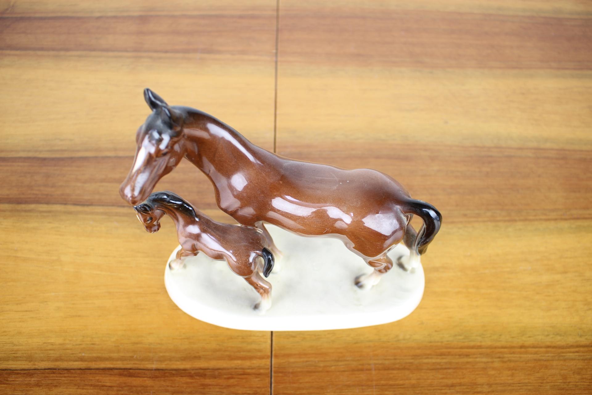 Ceramic Mid-Century Sculpture of Horses, 1960s For Sale