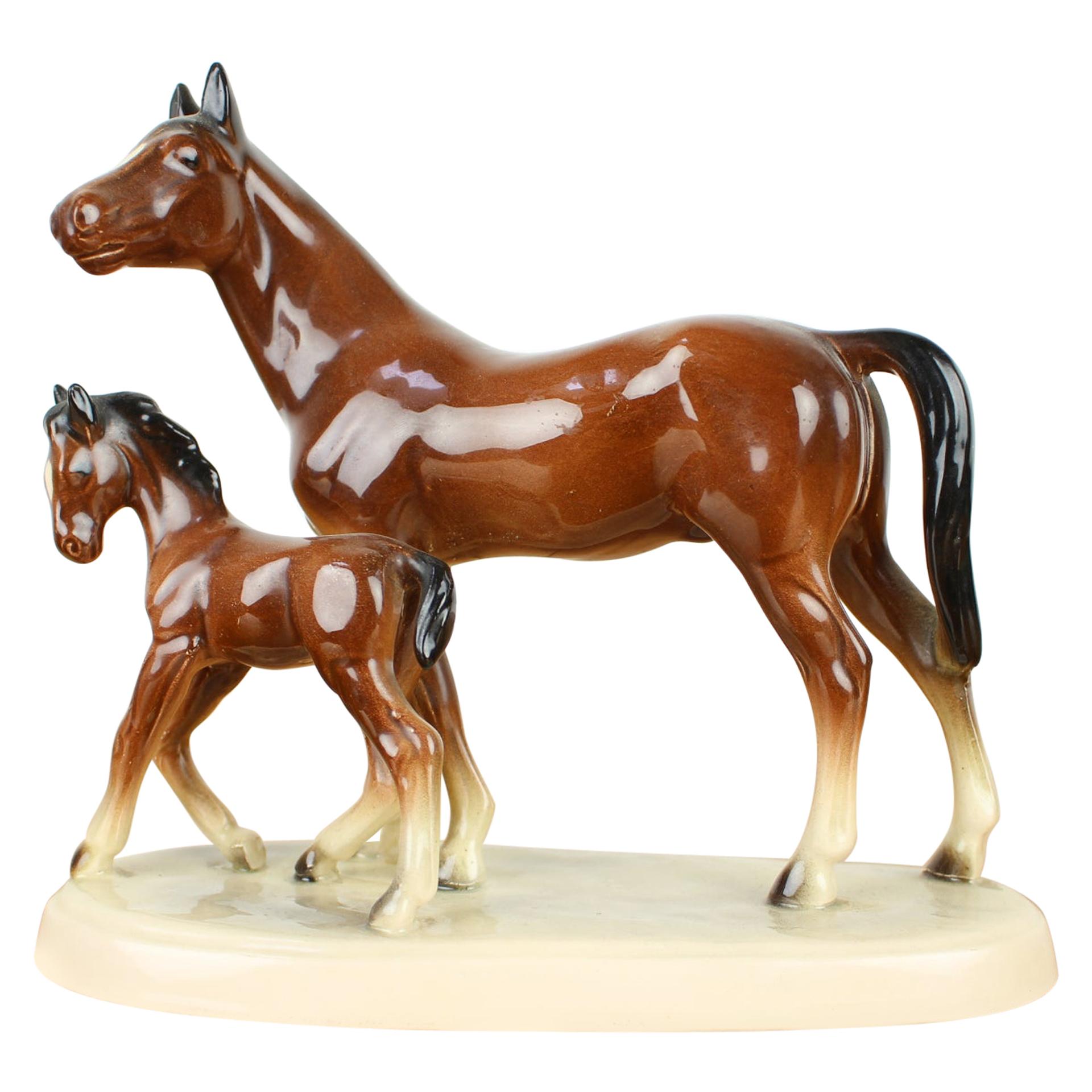 Mid-Century Sculpture of Horses, 1960s For Sale