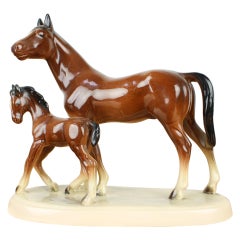 Mid-Century Sculpture of Horses, 1960s