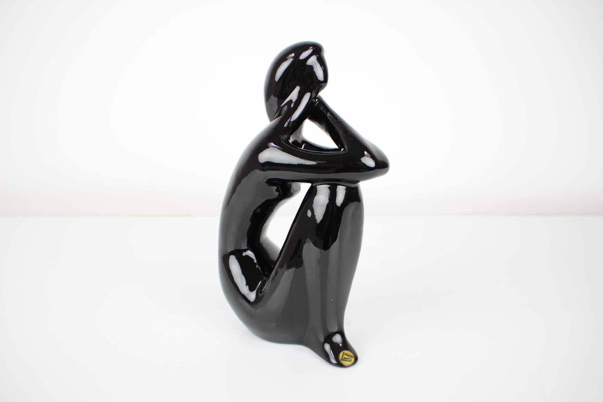 Mid-20th Century Mid-Century Sculpture of Sitting Women Designed by Jitka Forejtová, 1970s