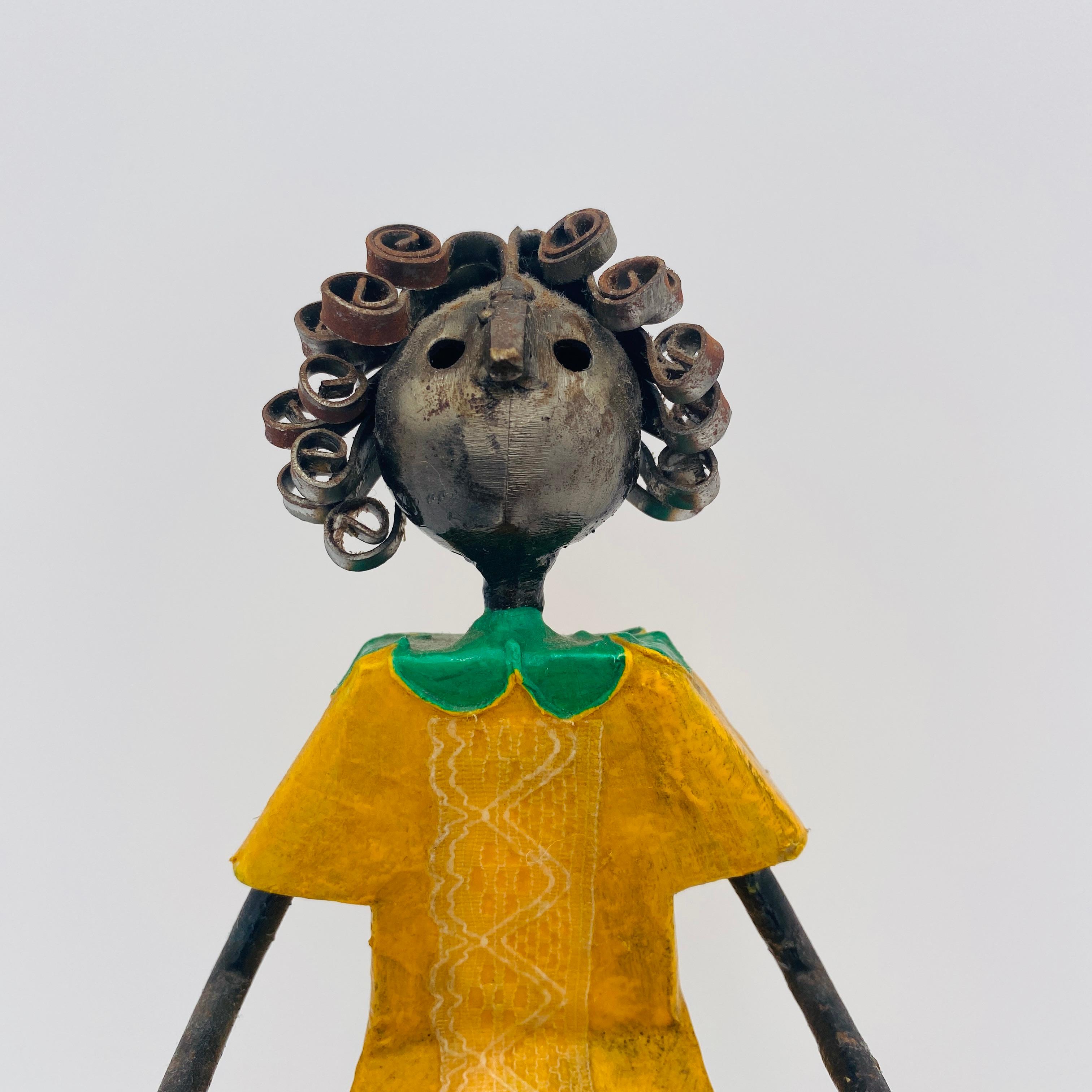 Metallo Mid Century Sculpture See Saw Signed Manuel Felguérez 1960s in vendita