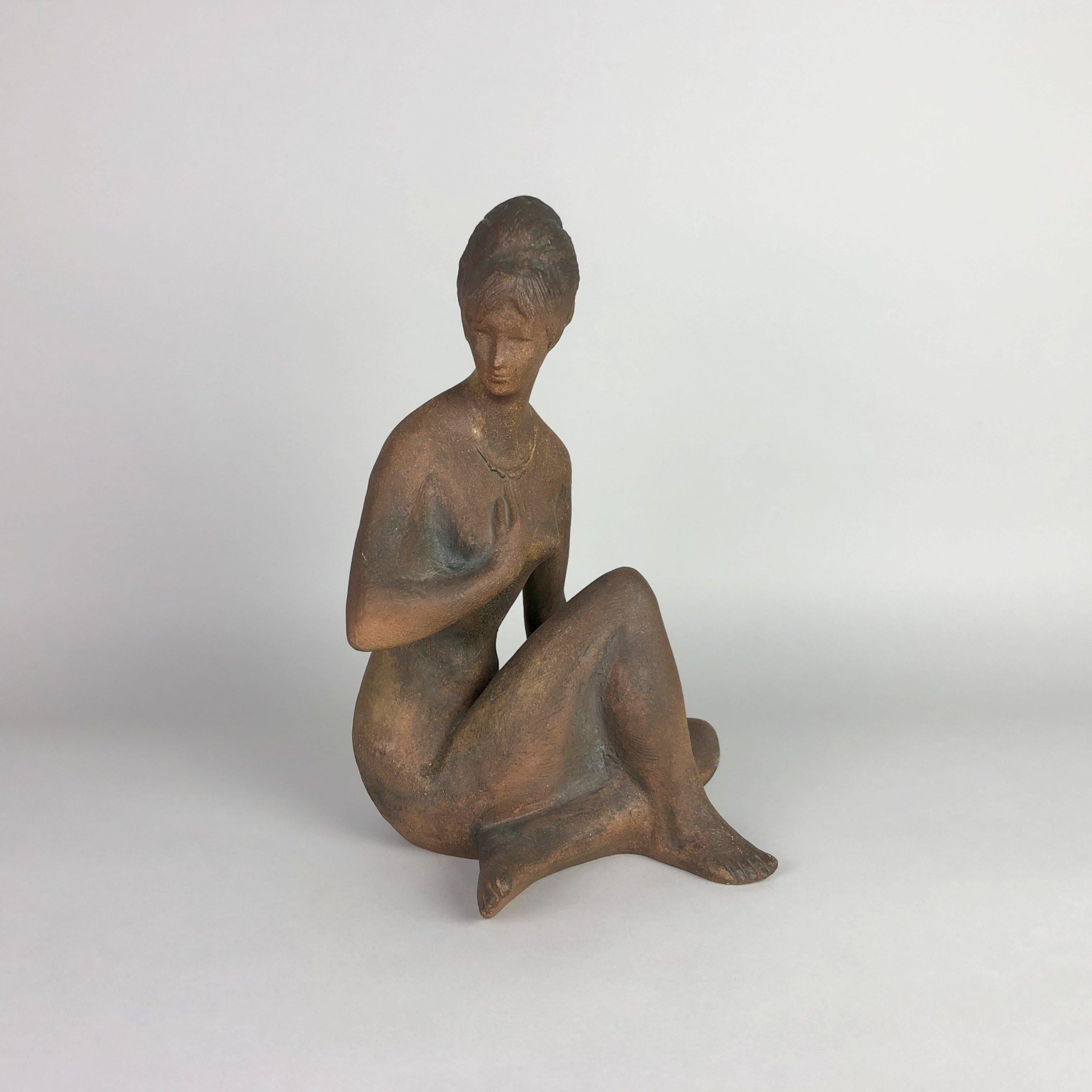 Mid-century Sculpture Signed by Bohumil Kokrda, 1967  3