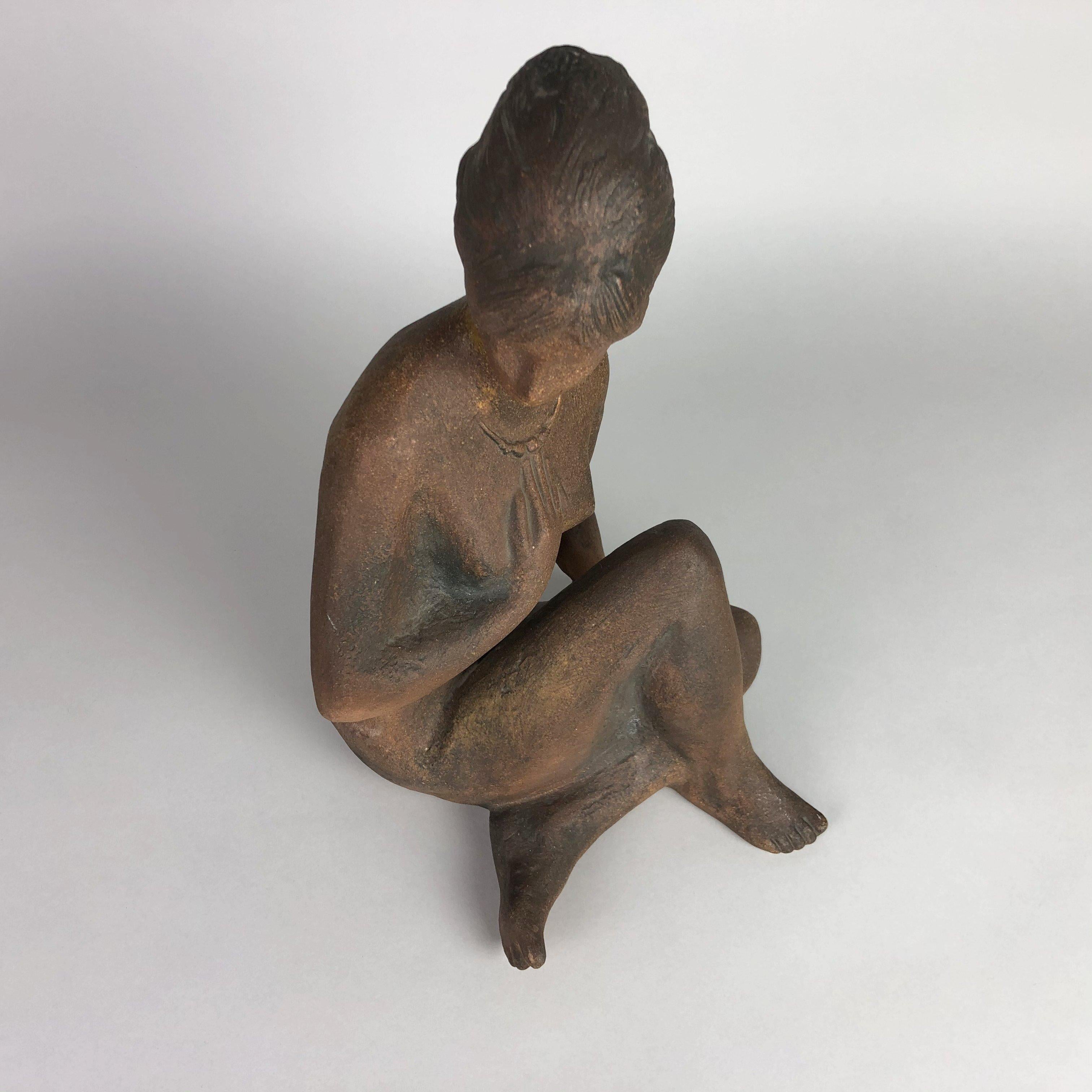 Mid-century Sculpture Signed by Bohumil Kokrda, 1967  In Good Condition In Praha, CZ