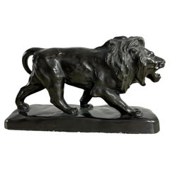 Escultura de mediados de siglo "El león andante", años 30
