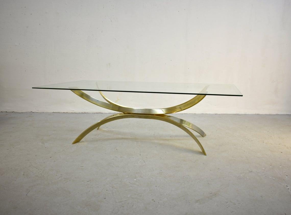20th Century Midcentury Sculptured Coffee Table in Style of Osvaldo Borsani, Italy, 1970s For Sale