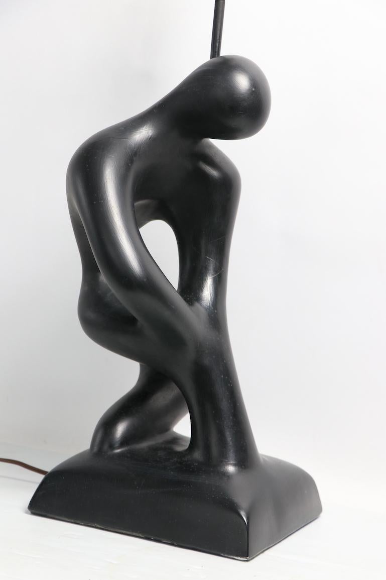 Mid-Century Modern Mid Century Sculptureline Figural Lamp by Leo Middleman