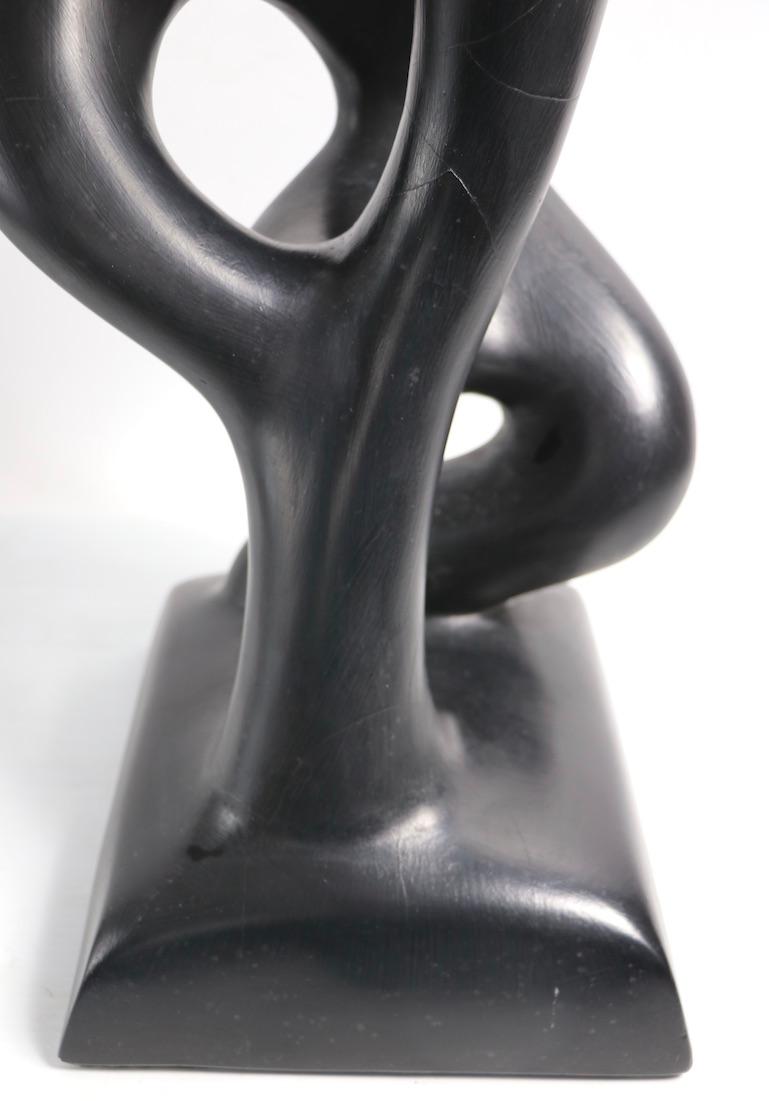 Mid Century Sculptureline Figural Lamp by Leo Middleman 1