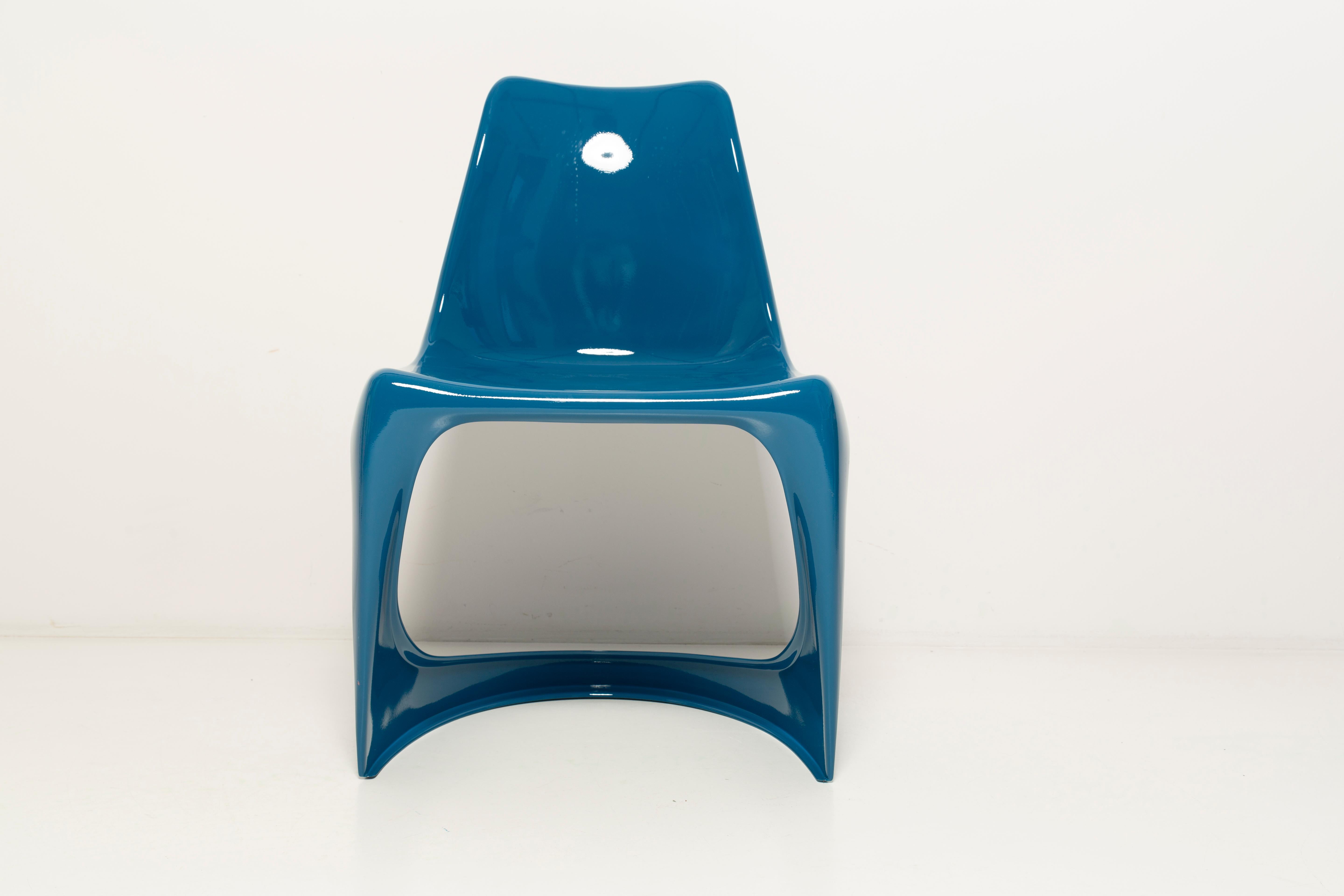 Mid Century Sea Blue Cado Chair, Steen Østergaard, Europe, 1960s For Sale 3
