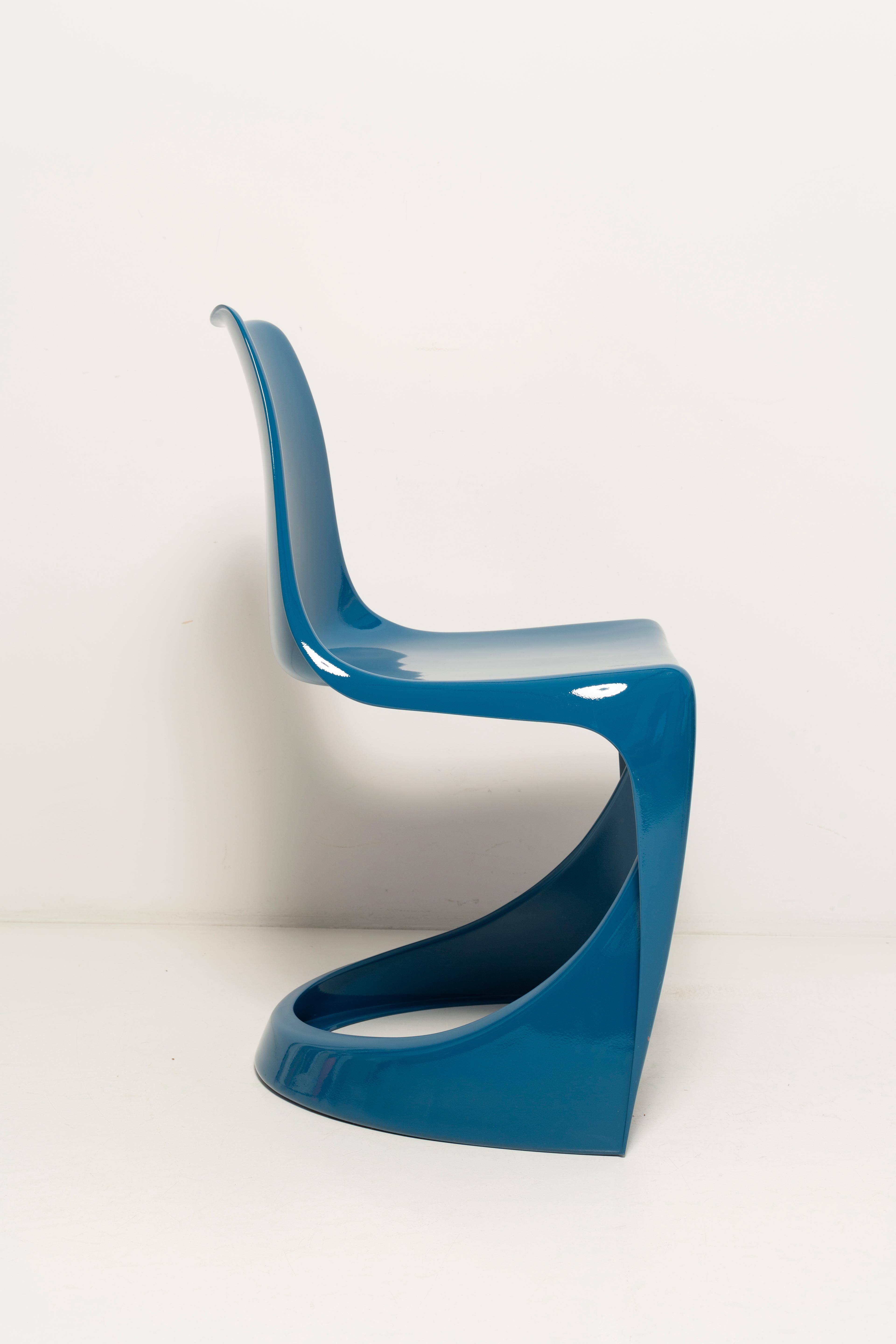 Polish Mid Century Sea Blue Cado Chair, Steen Østergaard, Europe, 1960s For Sale